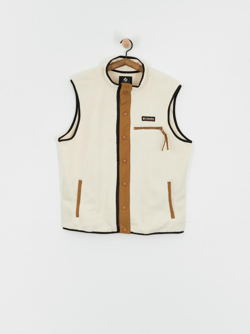 Férfi Polár pulóver Columbia Helvetia II Vest (chalk)