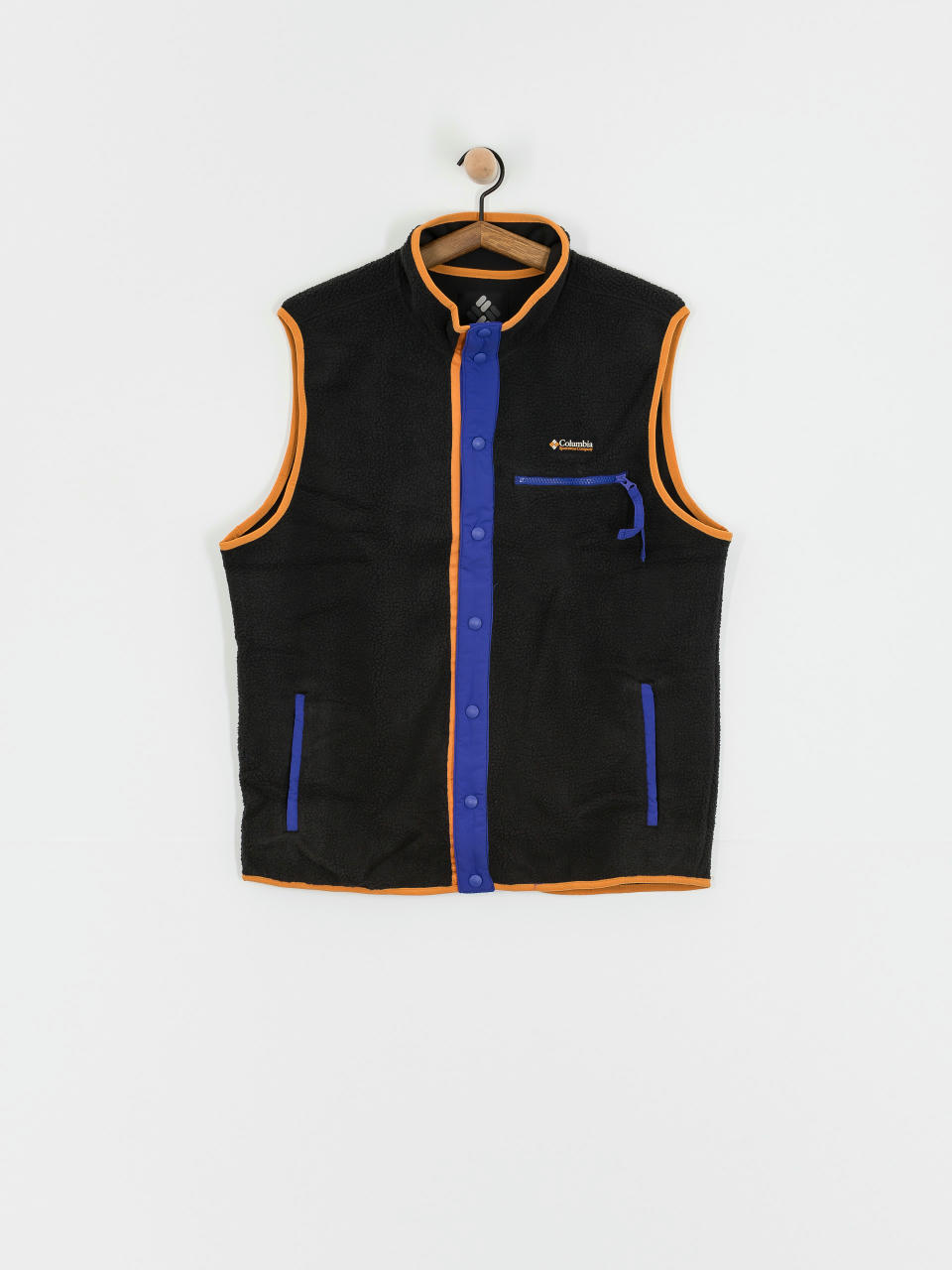 Férfi Polár pulóver Columbia Helvetia II Vest (black)