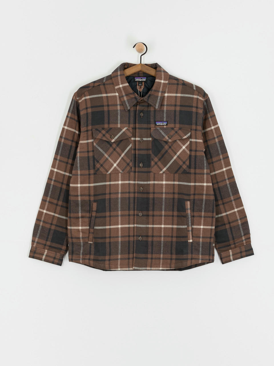 Ing Patagonia LW Insulated Fjord Flannel (outdoor molasses brown)