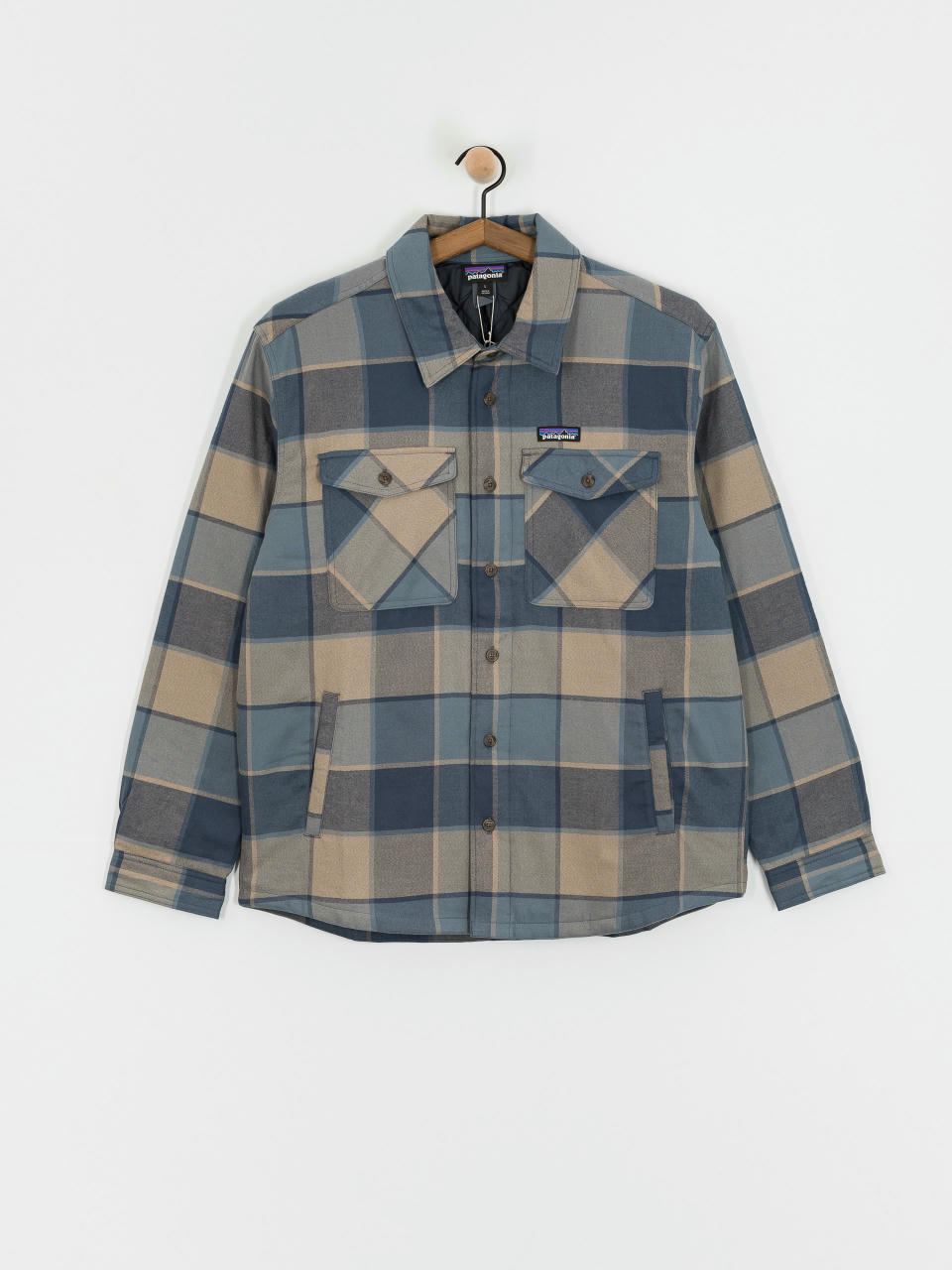 Ing Patagonia LW Insulated Fjord Flannel (william smolder blue)