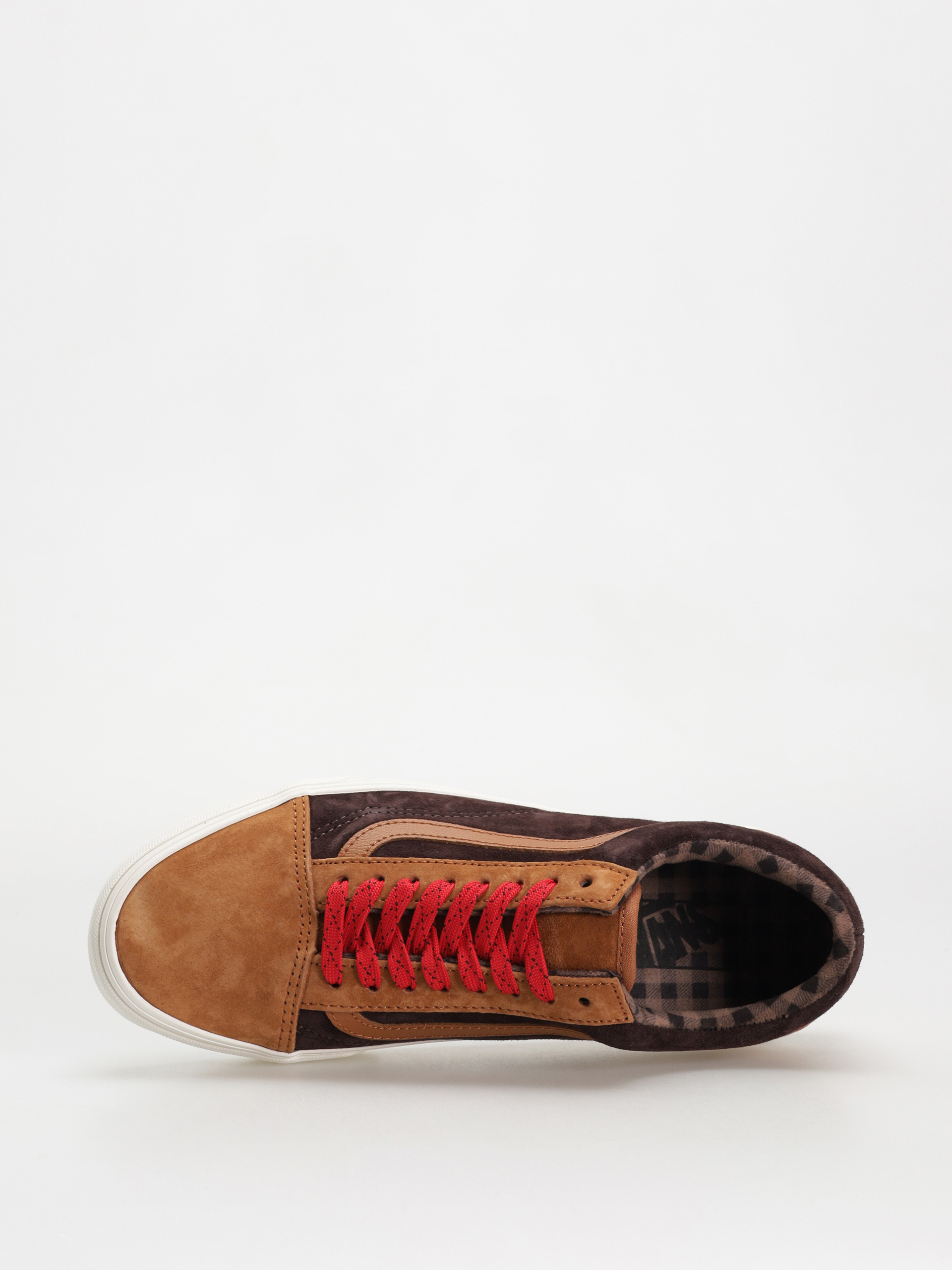 Cipők Vans Old Skool (pig suede plaid glazed ginger)