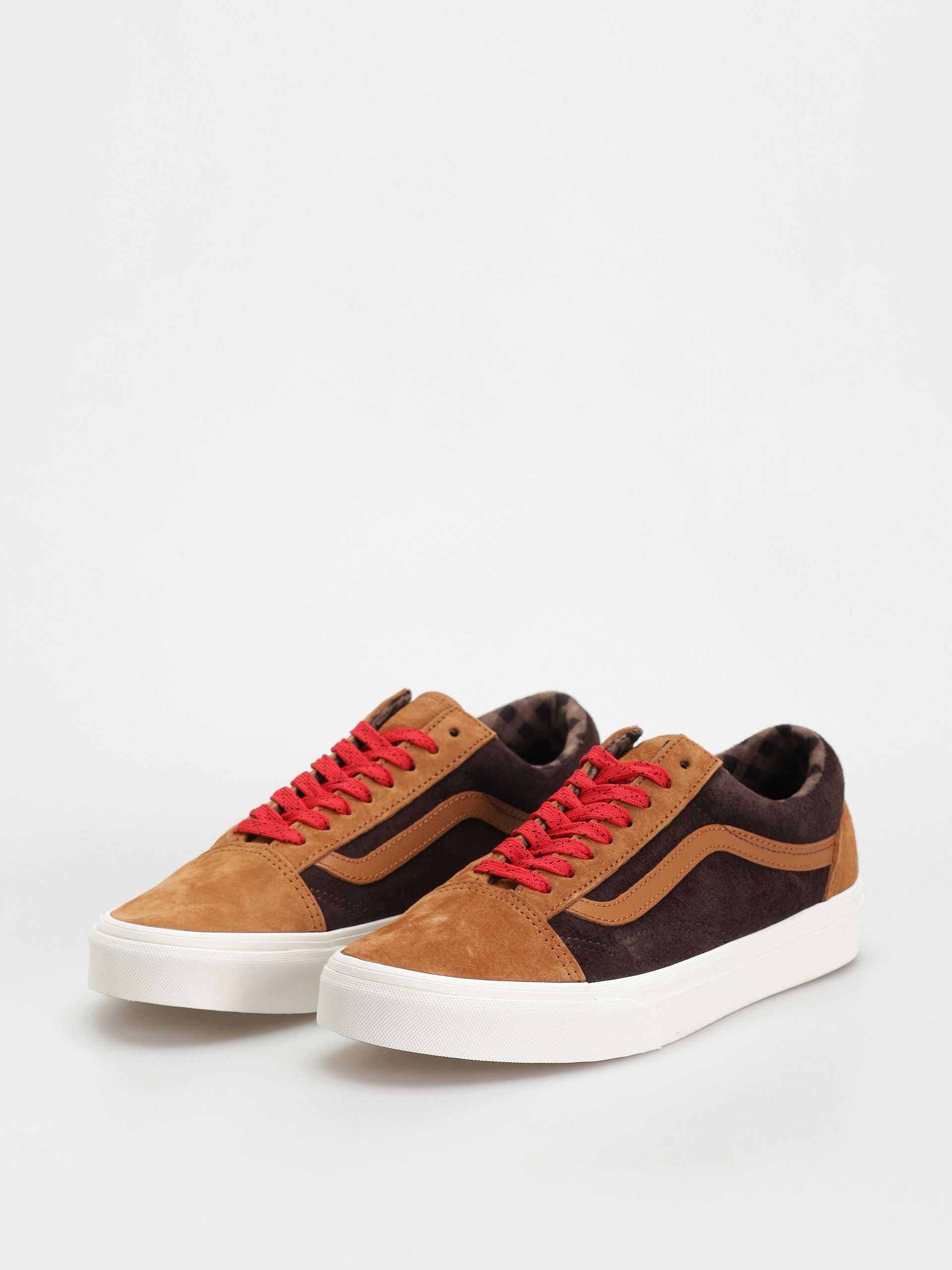Cipők Vans Old Skool (pig suede plaid glazed ginger)