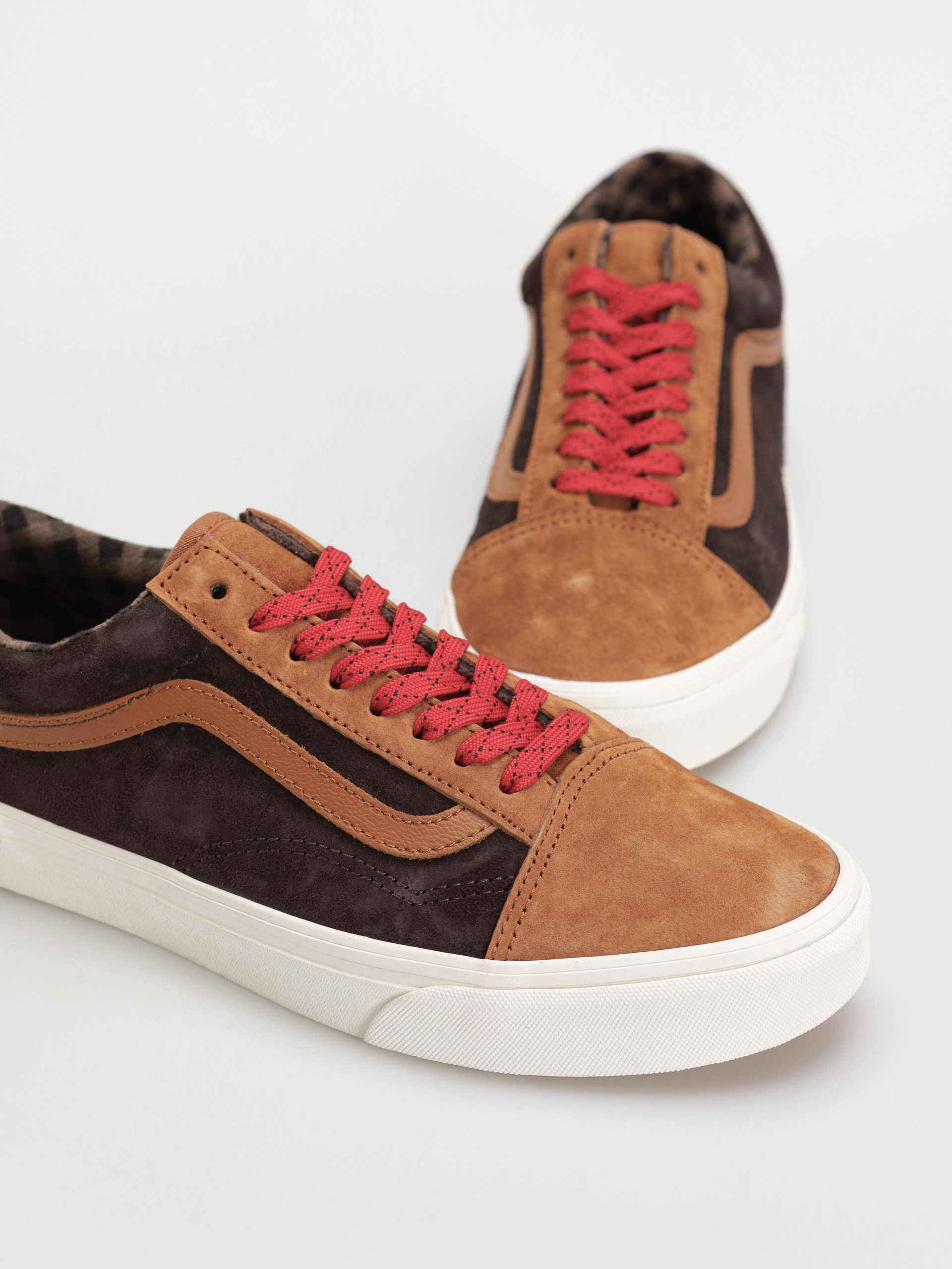 Cipők Vans Old Skool (pig suede plaid glazed ginger)