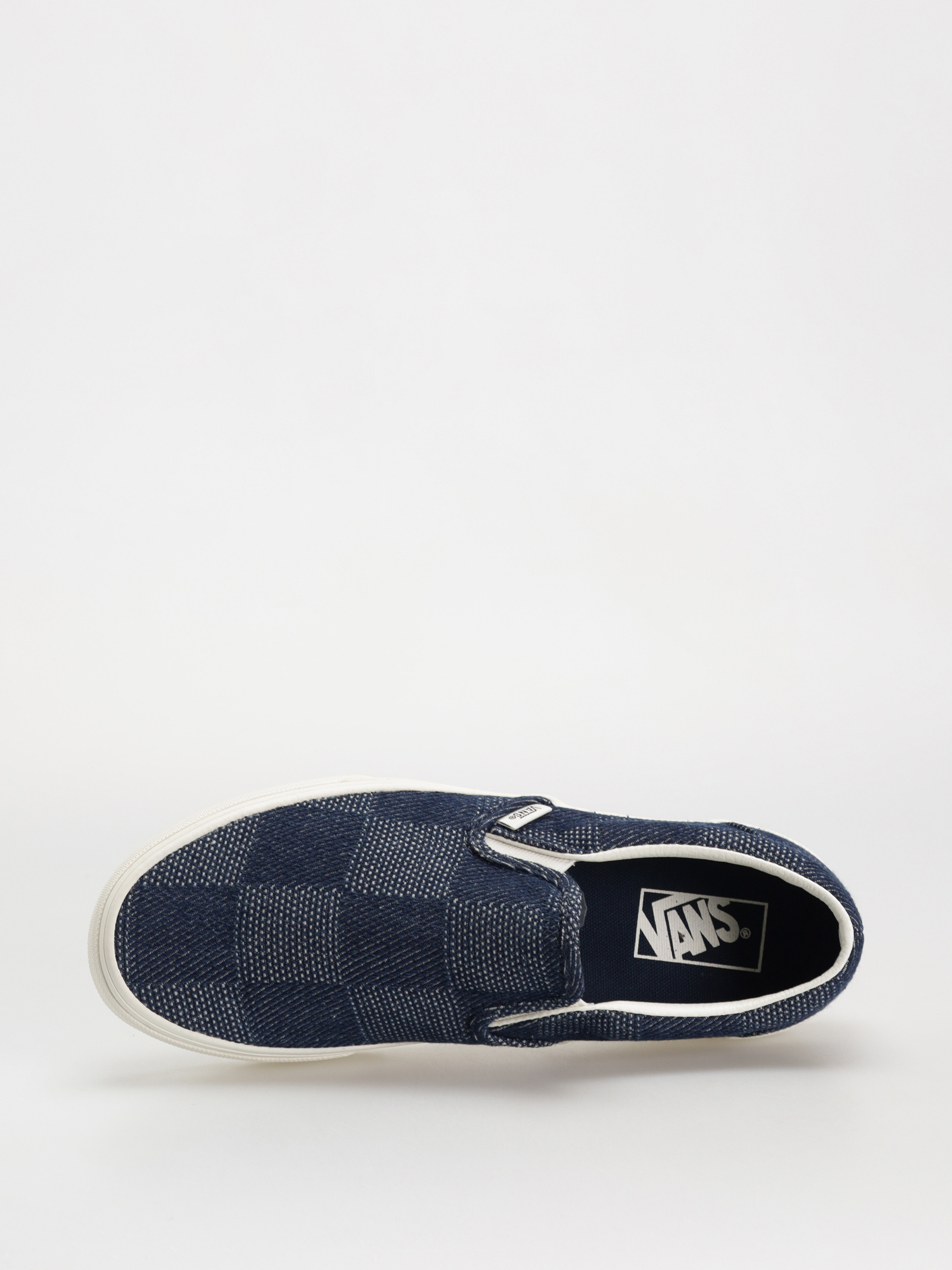 Cipők Vans Classic Slip On (denim check navy)