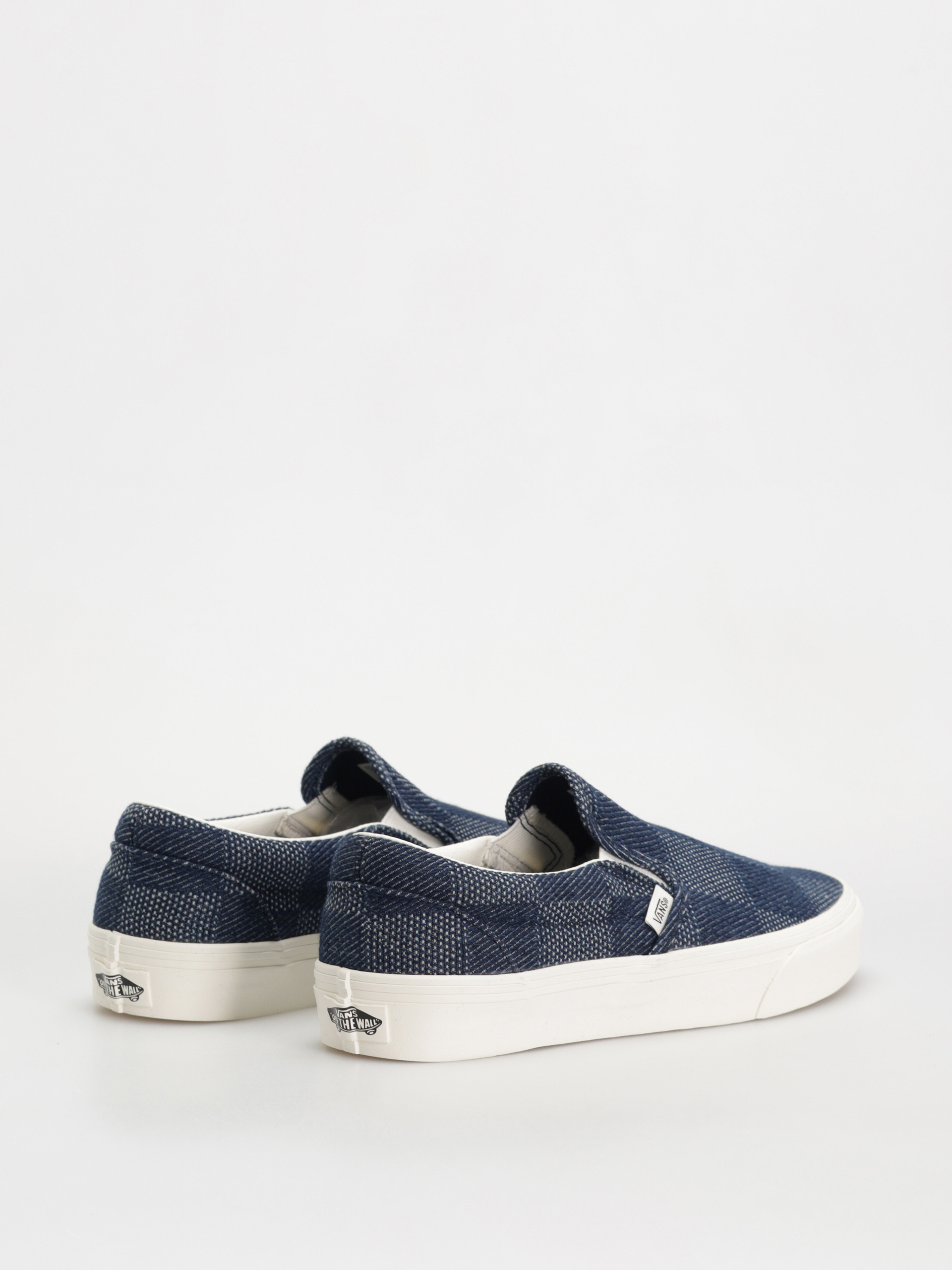 Cipők Vans Classic Slip On (denim check navy)