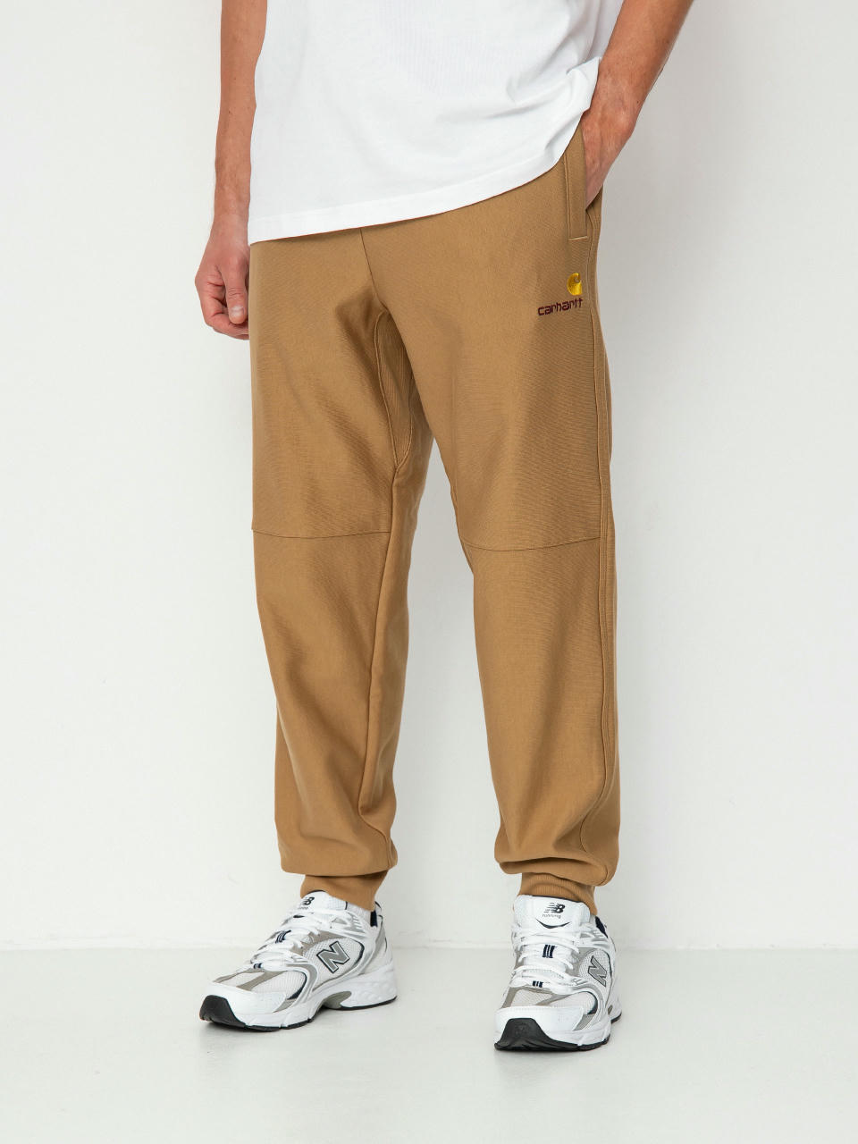 Kisnadrág Carhartt WIP American Script Jogging (peanut)