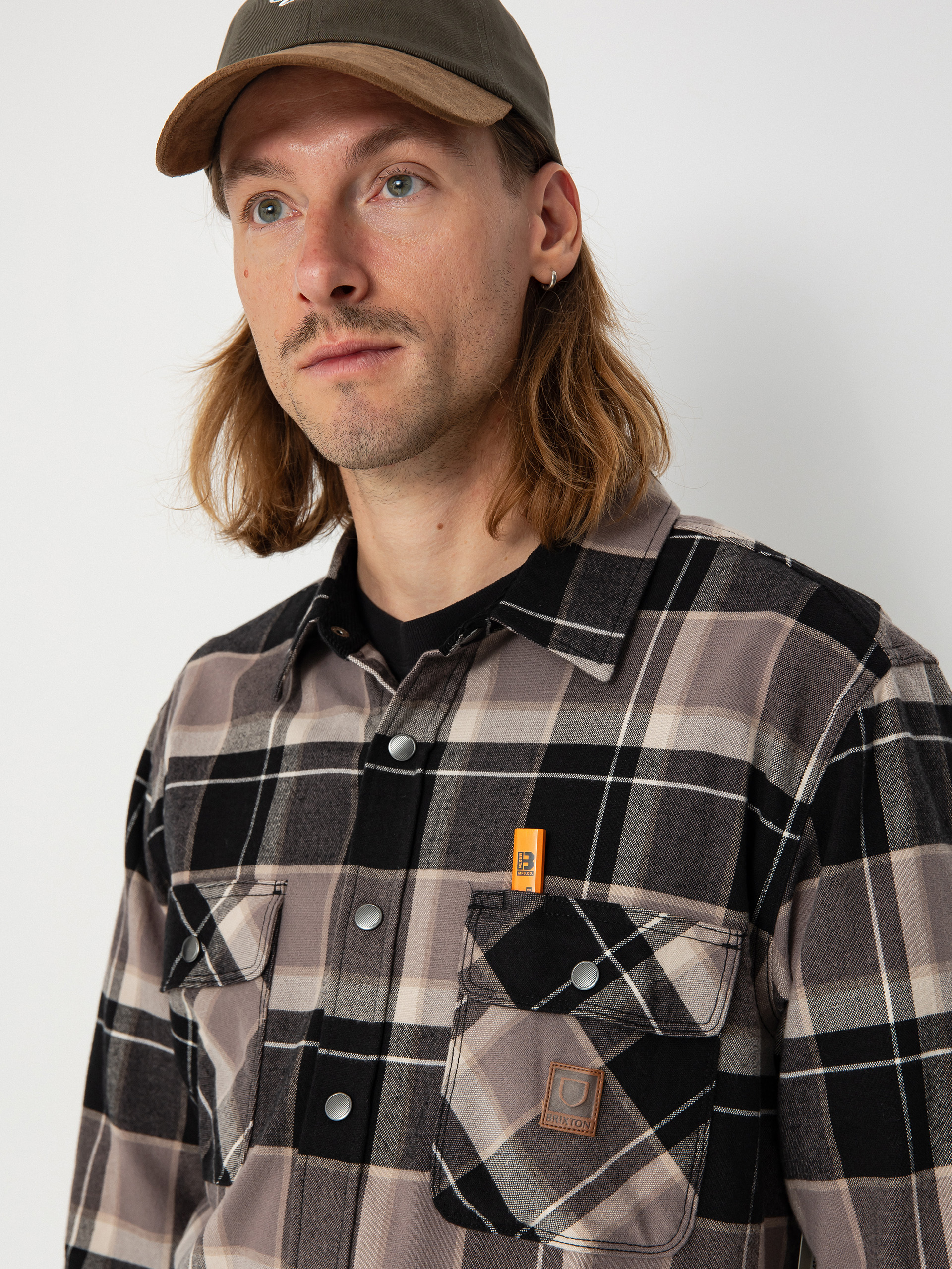 Ing Brixton Builders Bowery Str Wr Ls (black/charcoal/beige)