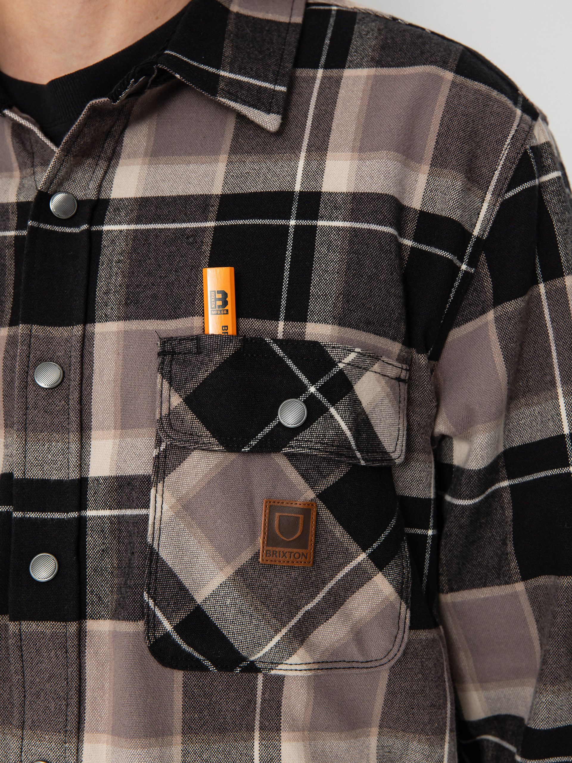 Ing Brixton Builders Bowery Str Wr Ls (black/charcoal/beige)