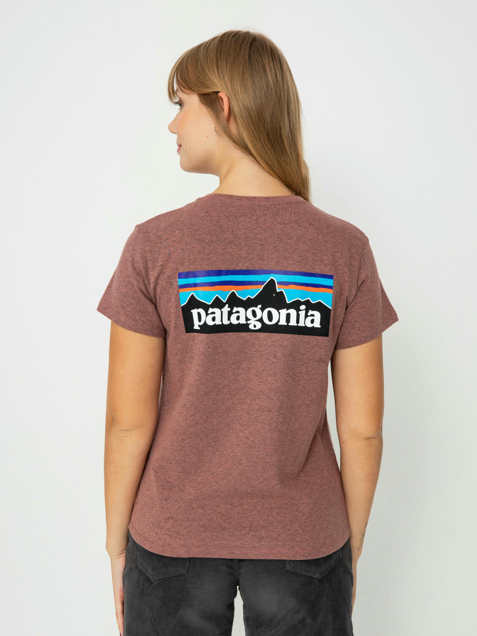 Póló Patagonia P-6 Logo Responsibili Wmn (dulse mauve)