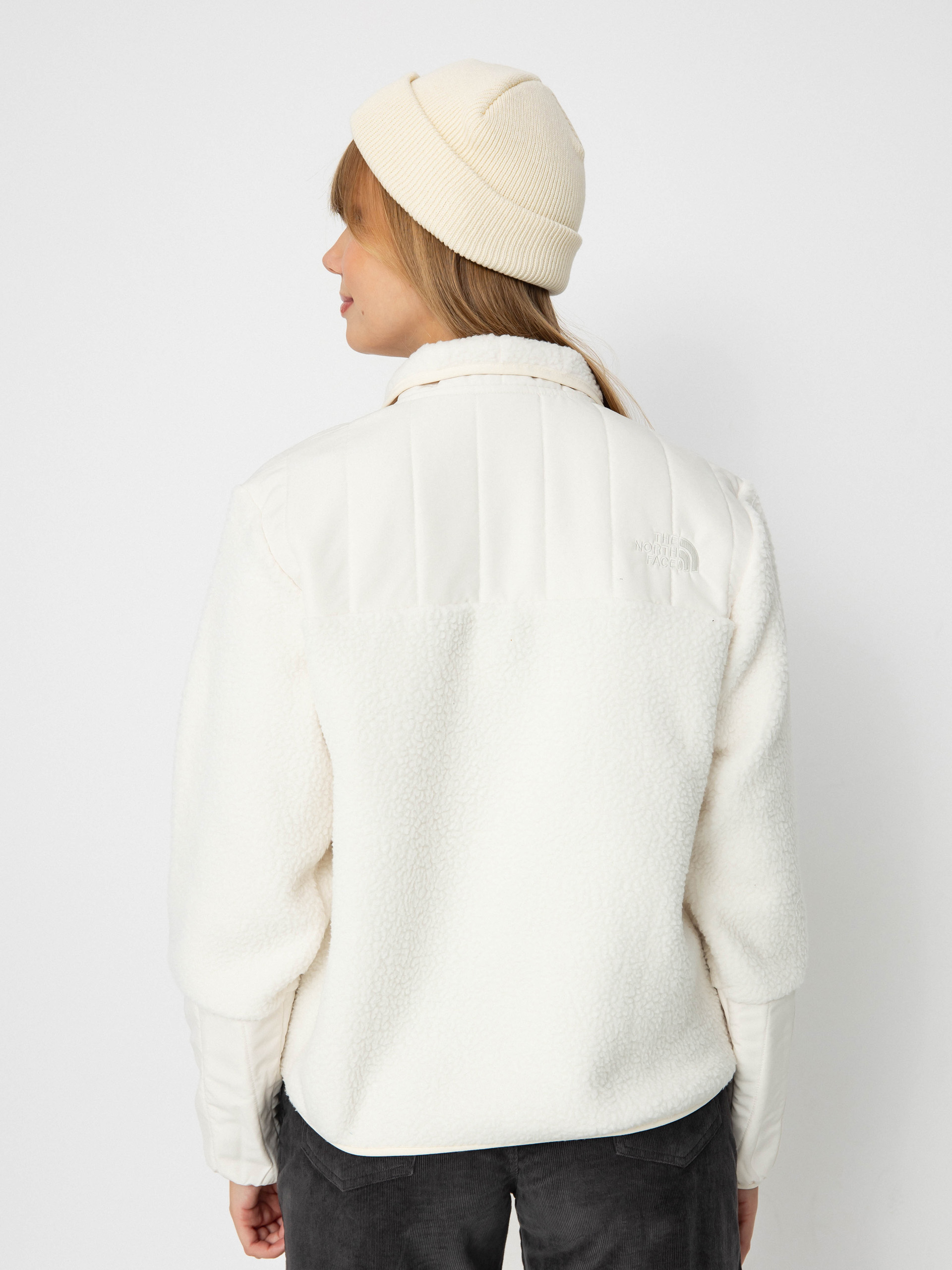 Női Polár pulóver The North Face Cragmont Fleece 1/4 Snap (white dune)