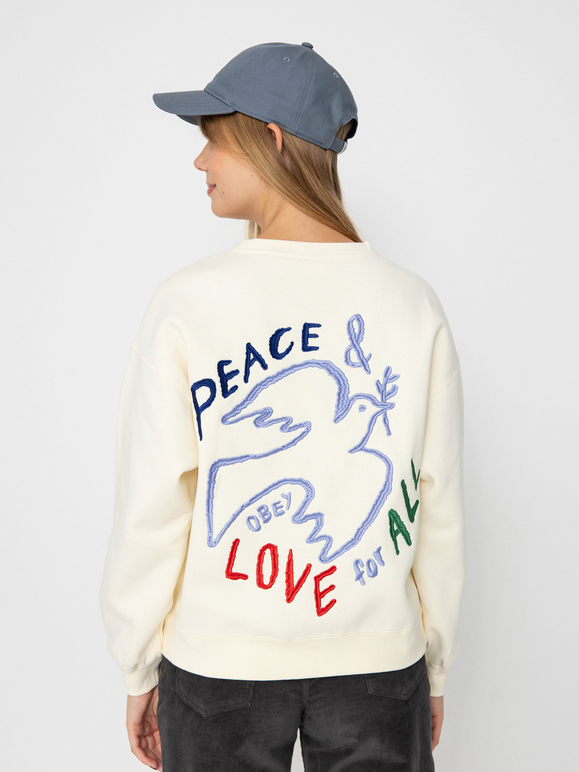 Pulóver OBEY Peace Dove Wmn (unbleached)