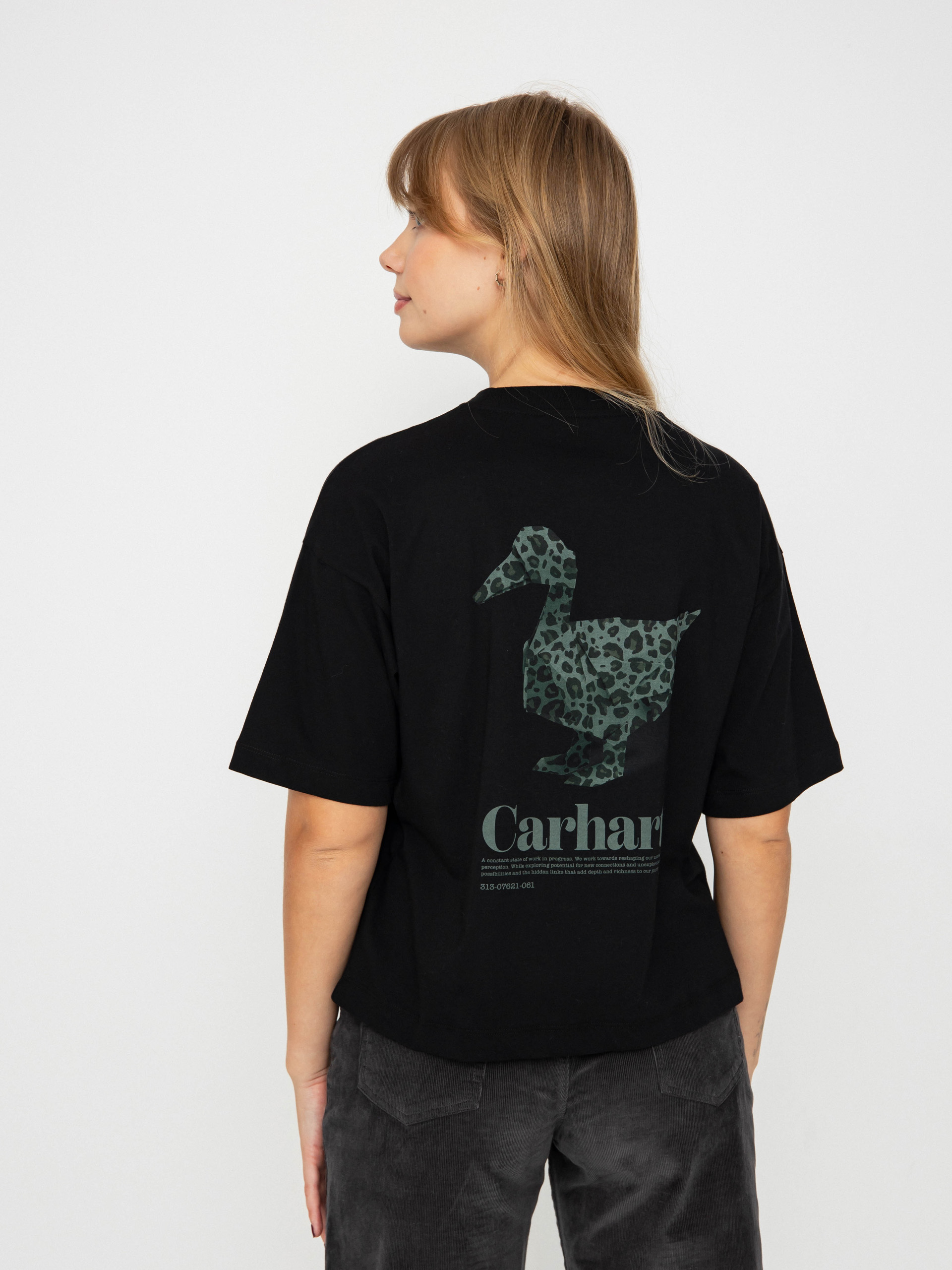 Carhartt WIP Fold Leo Wmn Póló (black)