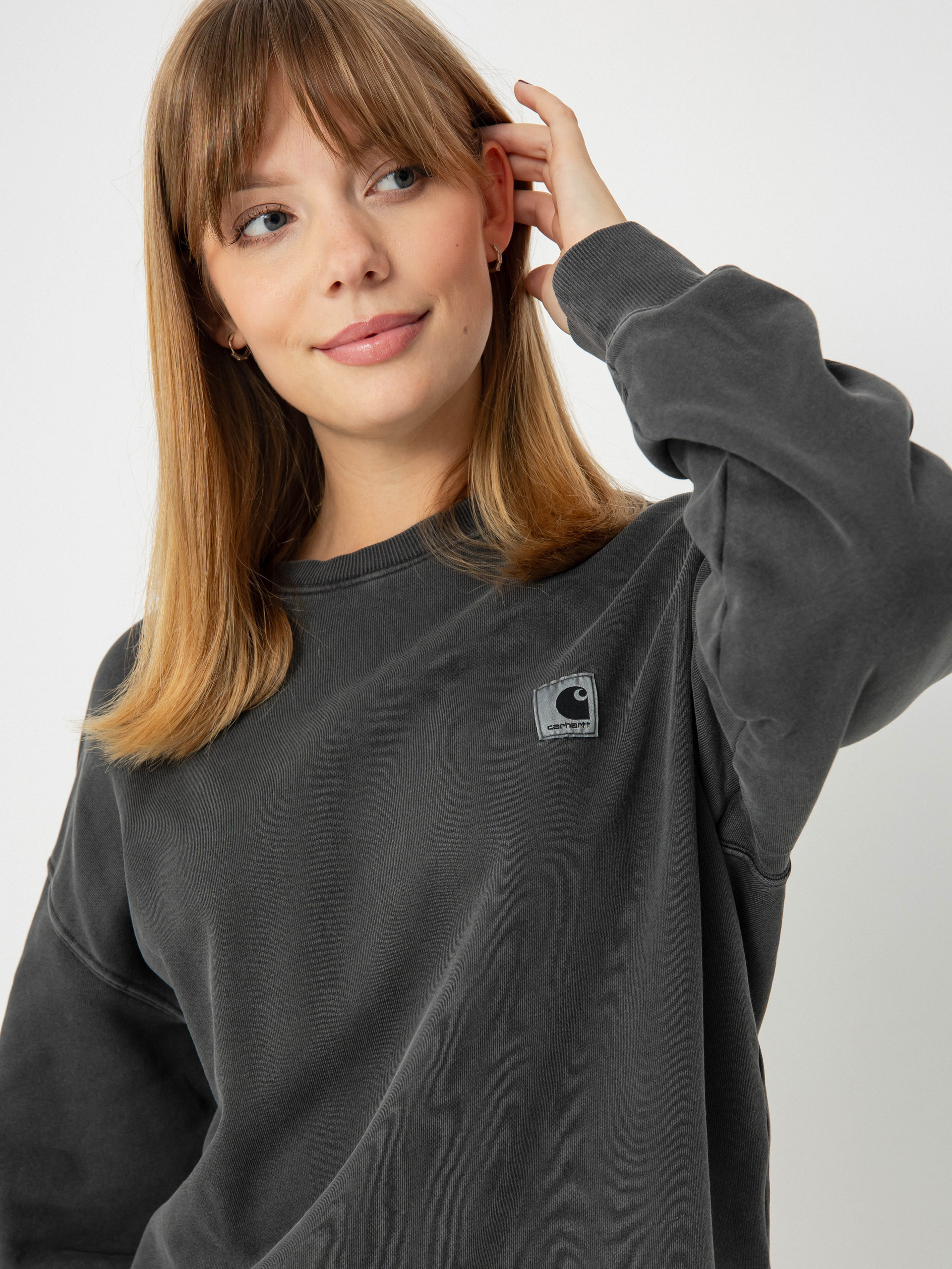 Pulóver Carhartt WIP Nelson Wmn (graphite)