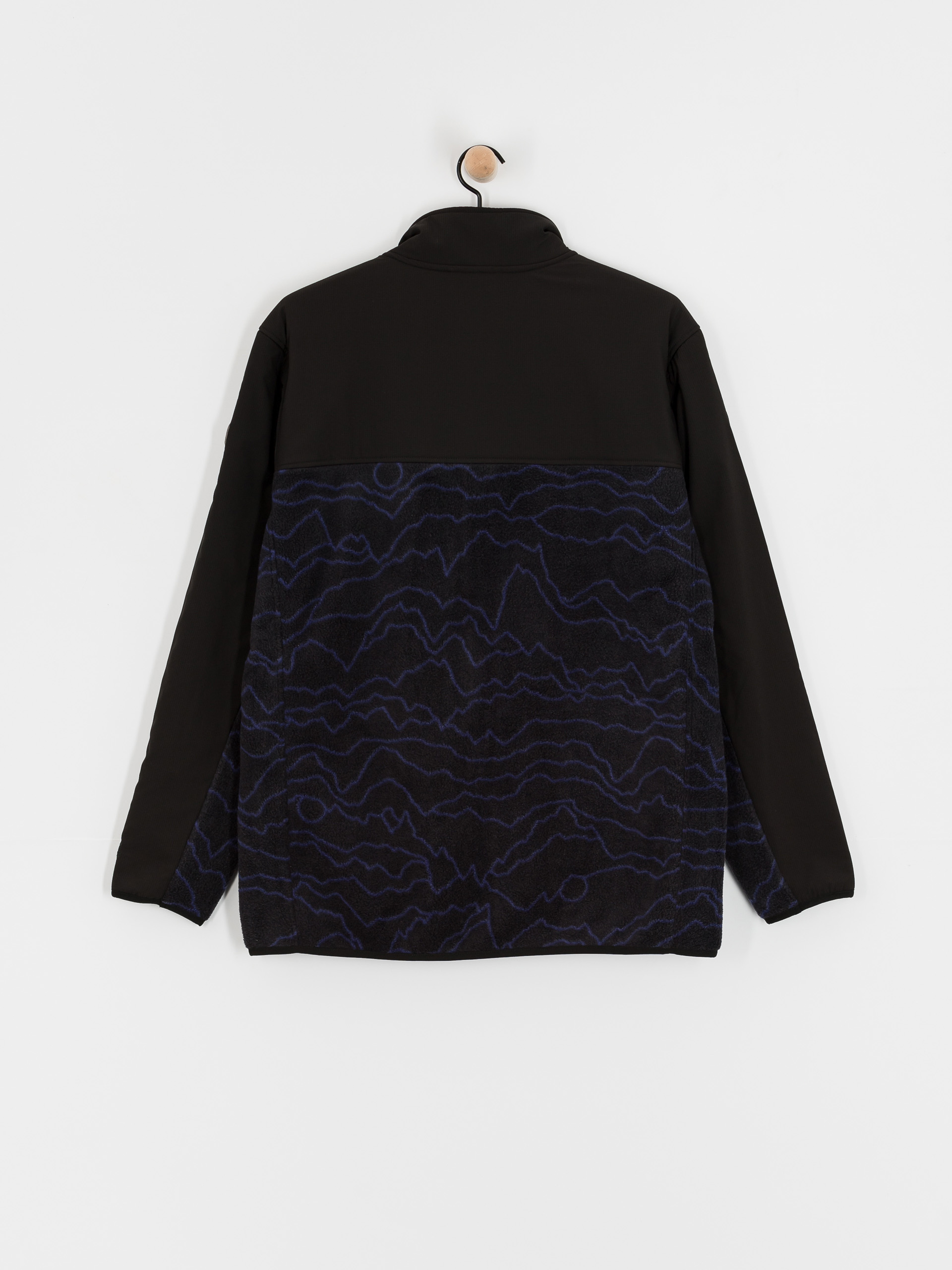 Férfi Pulóver Rip Curl Anti Series Search Zip Crew (black/berry)