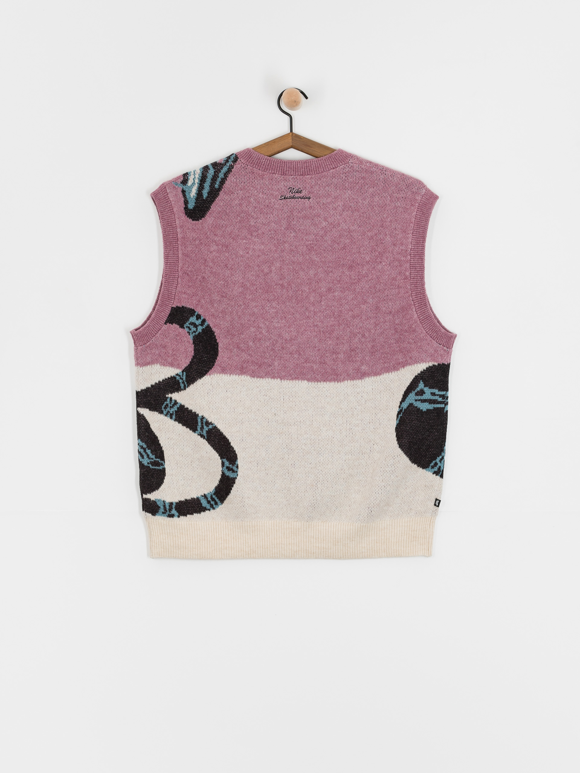 Mellény Nike SB SL Sweater Snake (plum dust/lt orewood brn/black)