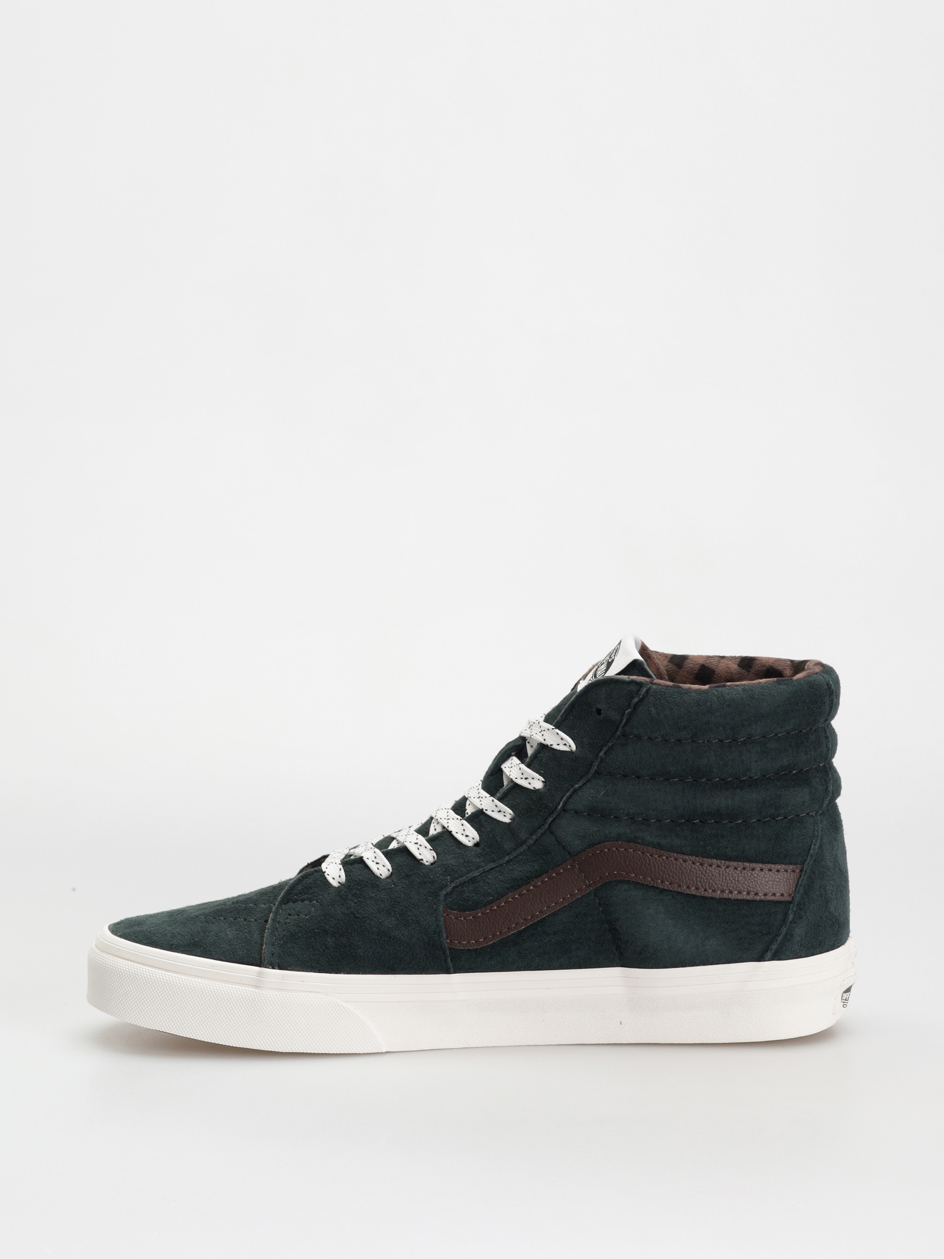 Vans Sk8 Hi Cipők (pig suede plaid scarab)