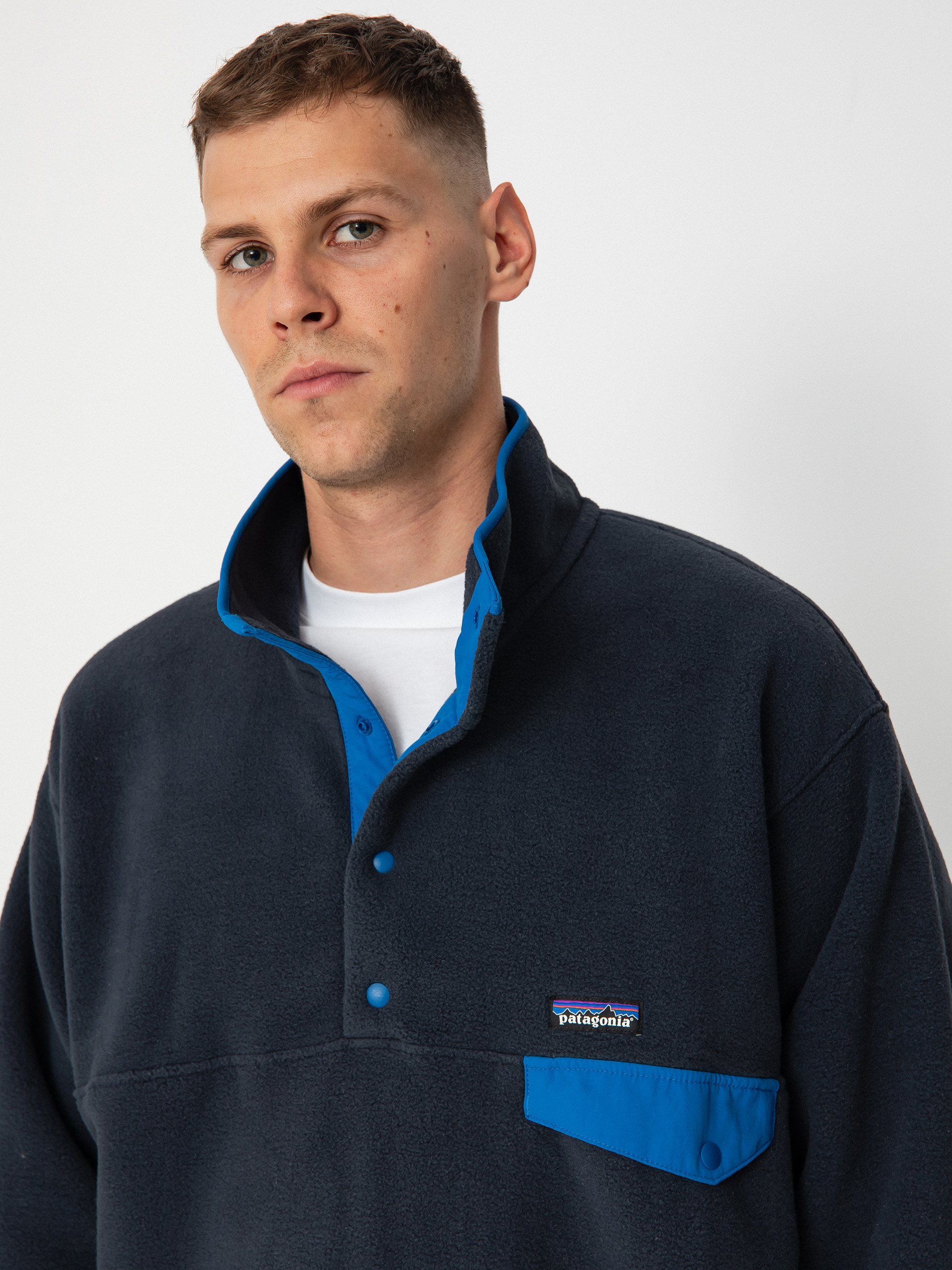 Férfi Polár pulóver Patagonia Synch Snap T (pitch blue)
