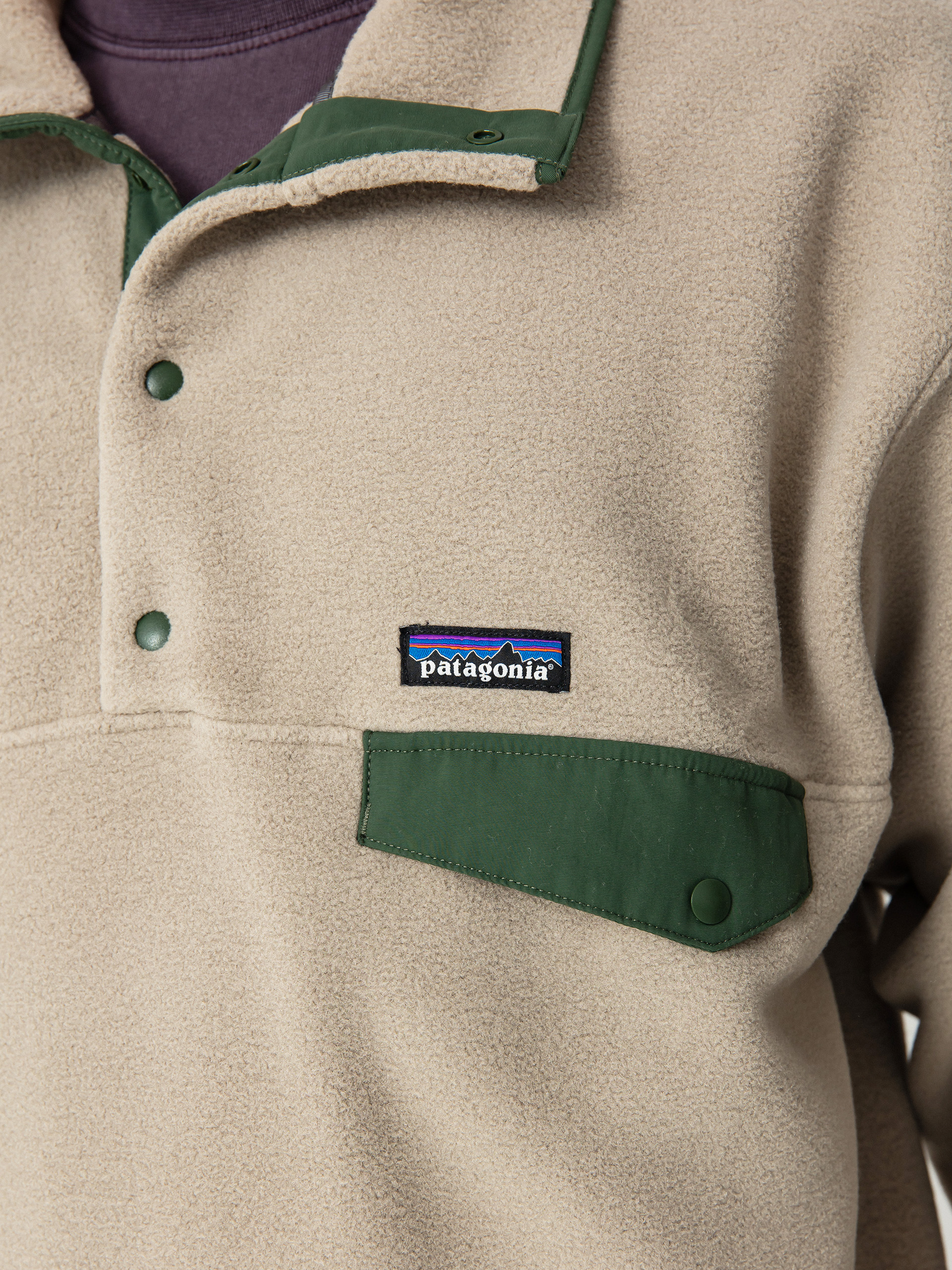 Férfi Polár pulóver Patagonia Synch Snap T (seabird grey)