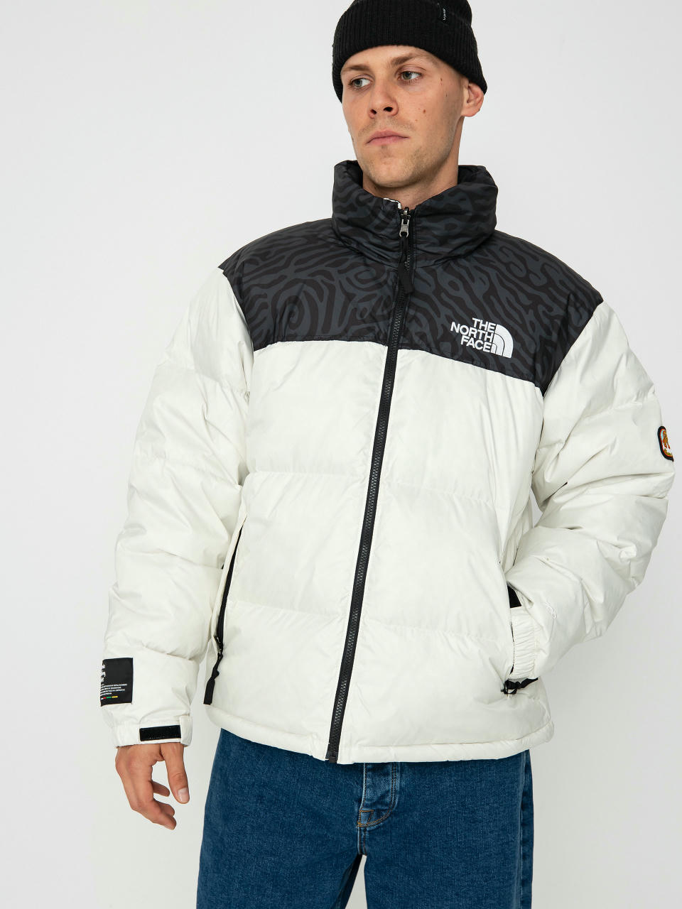 Dzseki The North Face 1996 Retro Nuptse (white dune/tnf black tn)