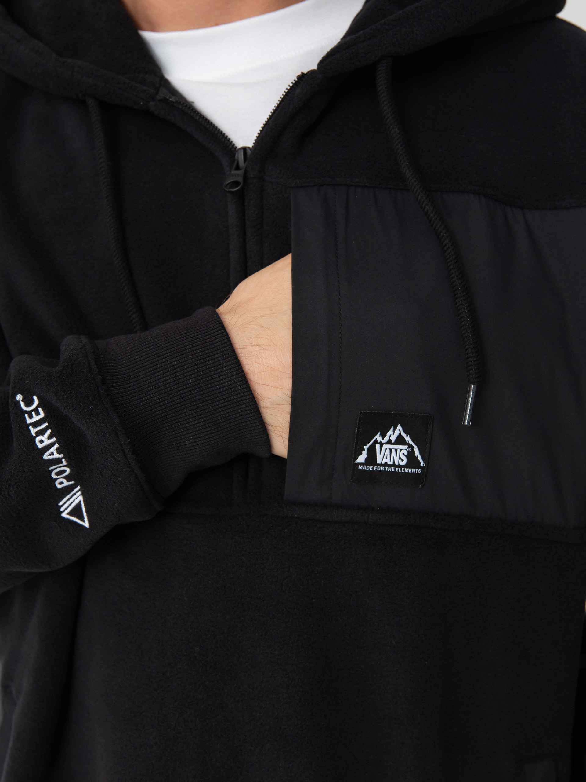 Férfi Vans Mte Polartec HD Kapucnis pulóver (black)