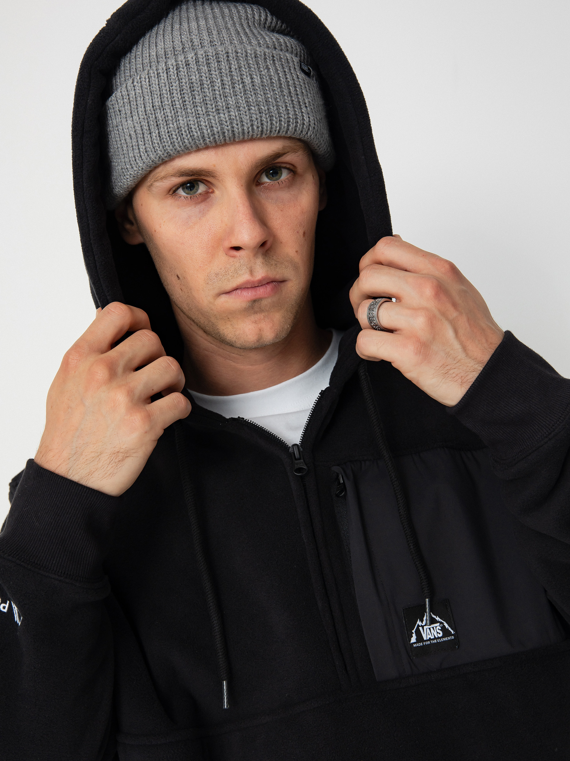 Férfi Vans Mte Polartec HD Kapucnis pulóver (black)