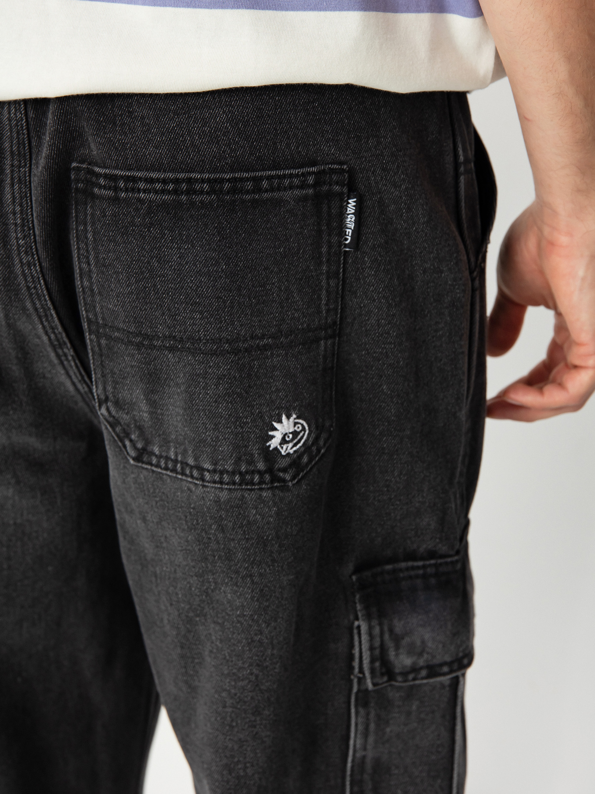 Kisnadrág Wasted Paris Acid Creager (faded black)