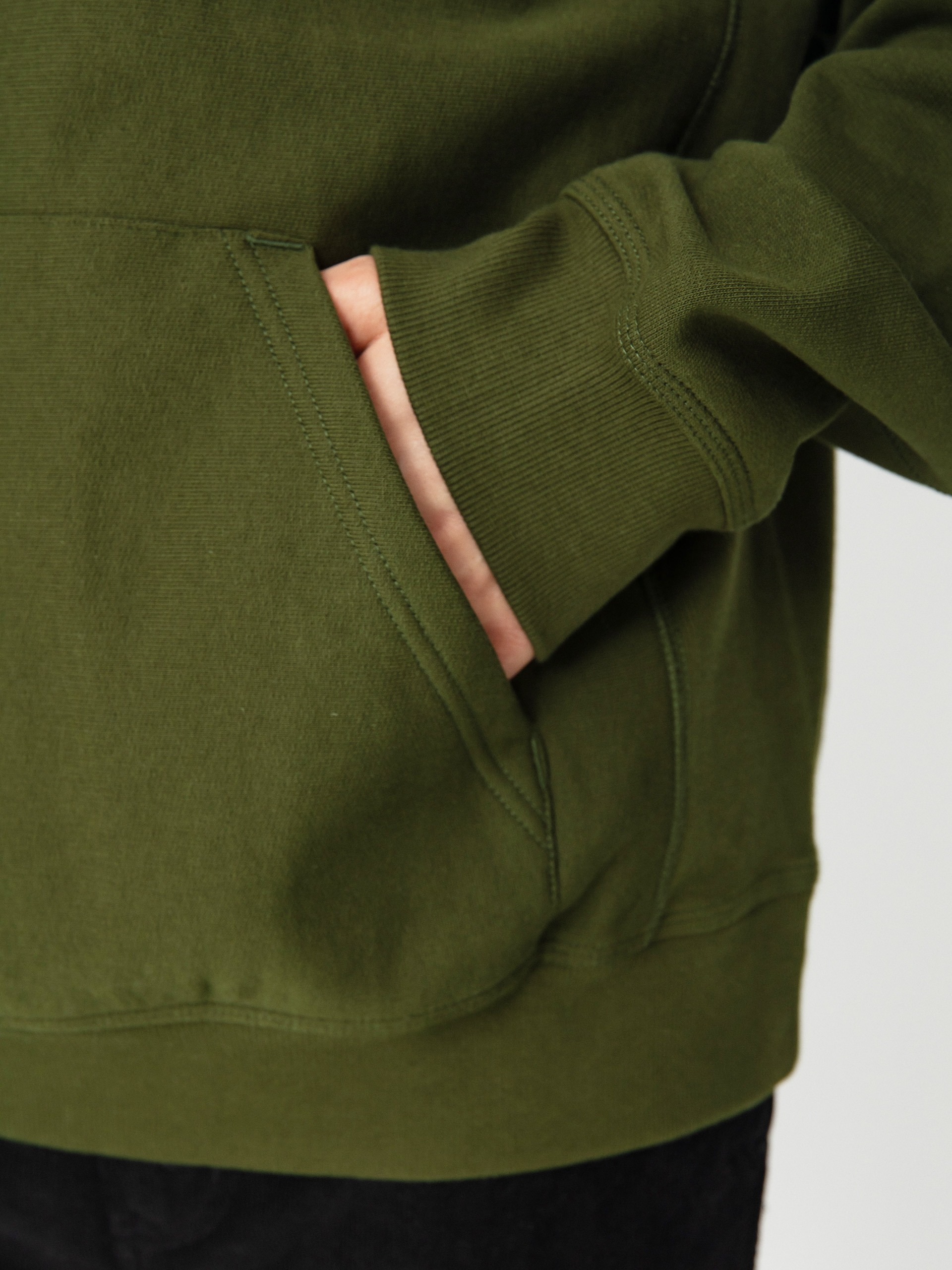 Kapucnis pulóver Carhartt WIP American Script HD (tarragon)