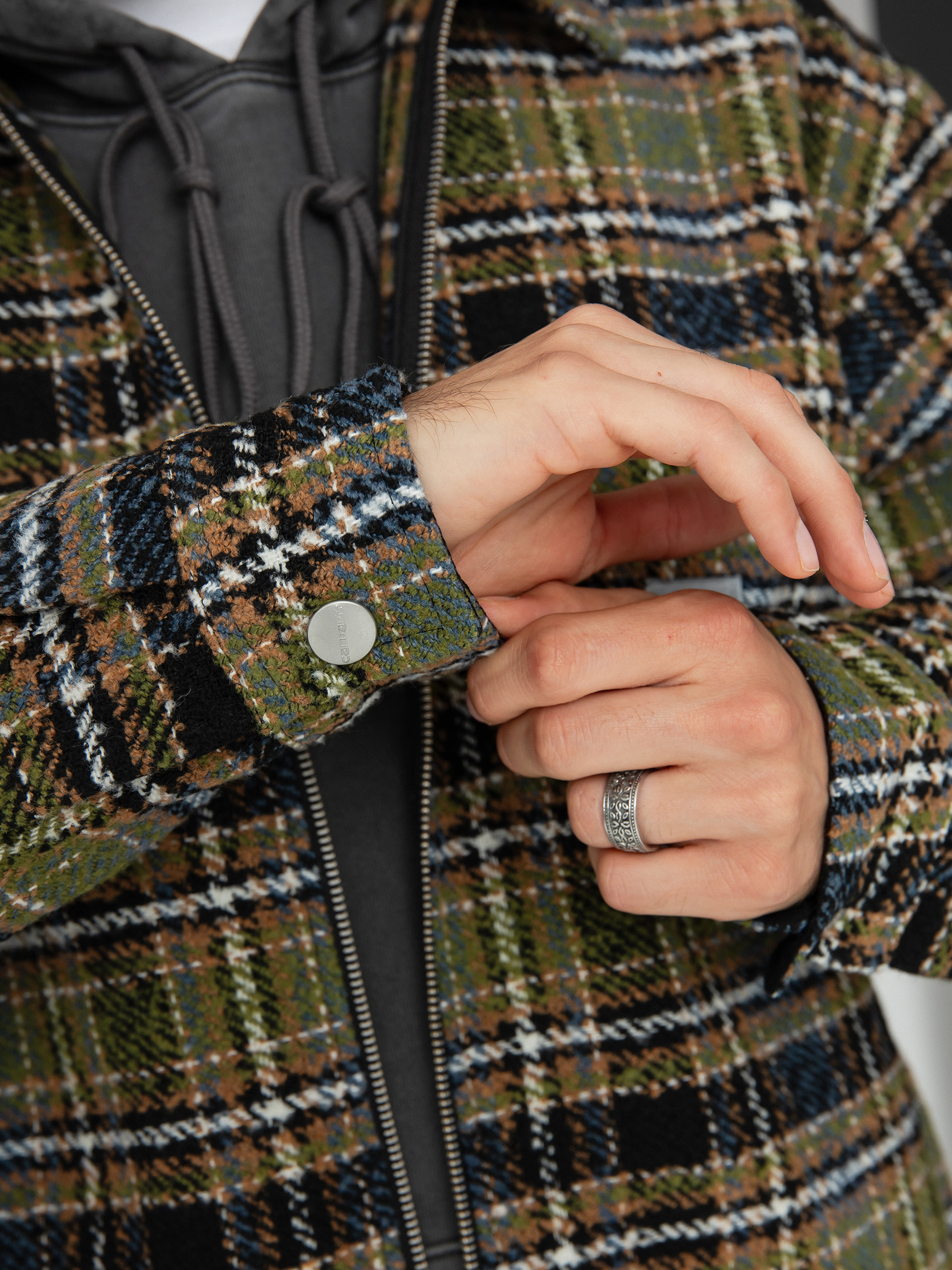 Dzseki Carhartt WIP Stroy (stroy check/black)