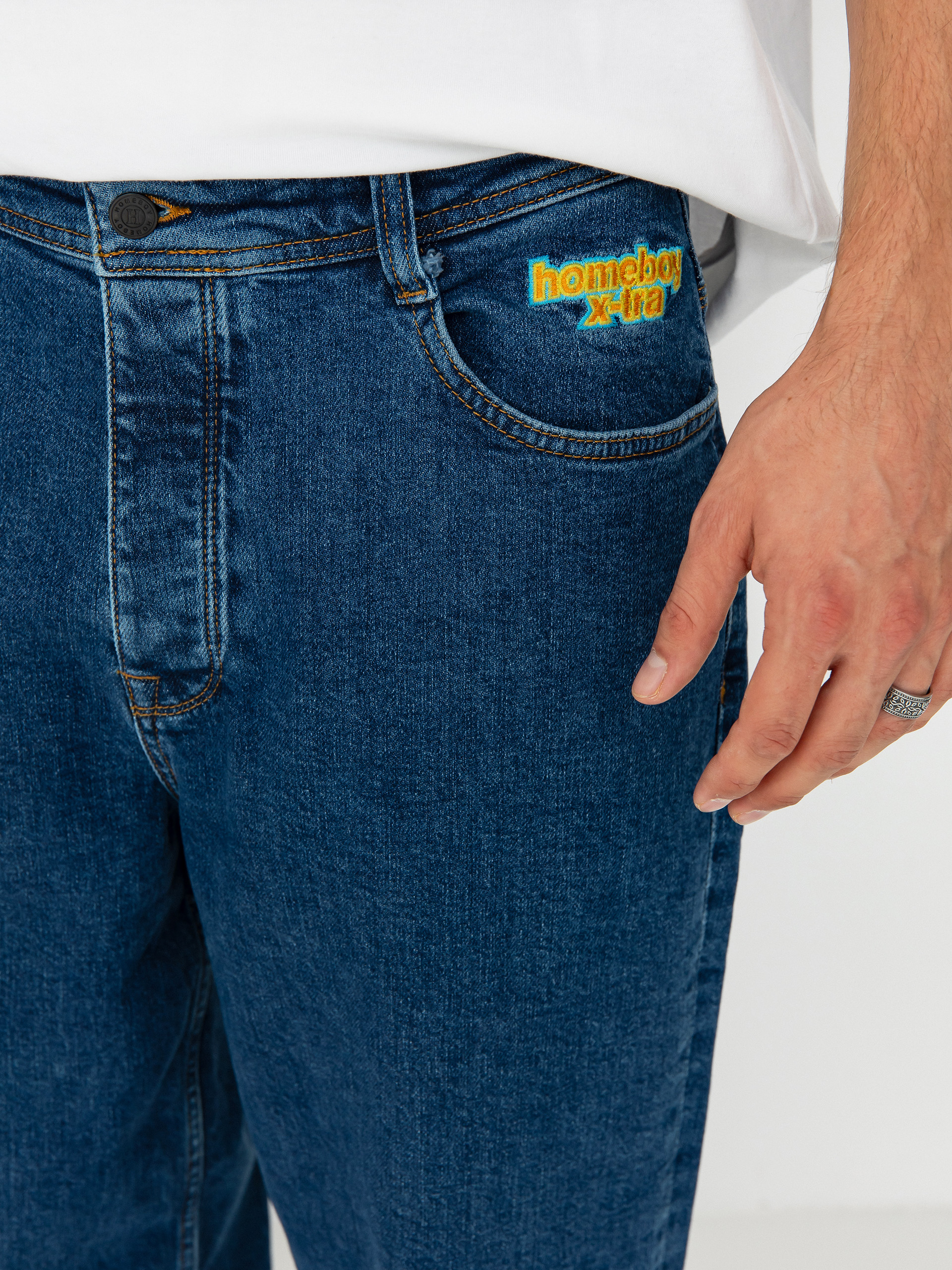 Homeboy X Tra Baggy Denim Kisnadrág (washed blue)
