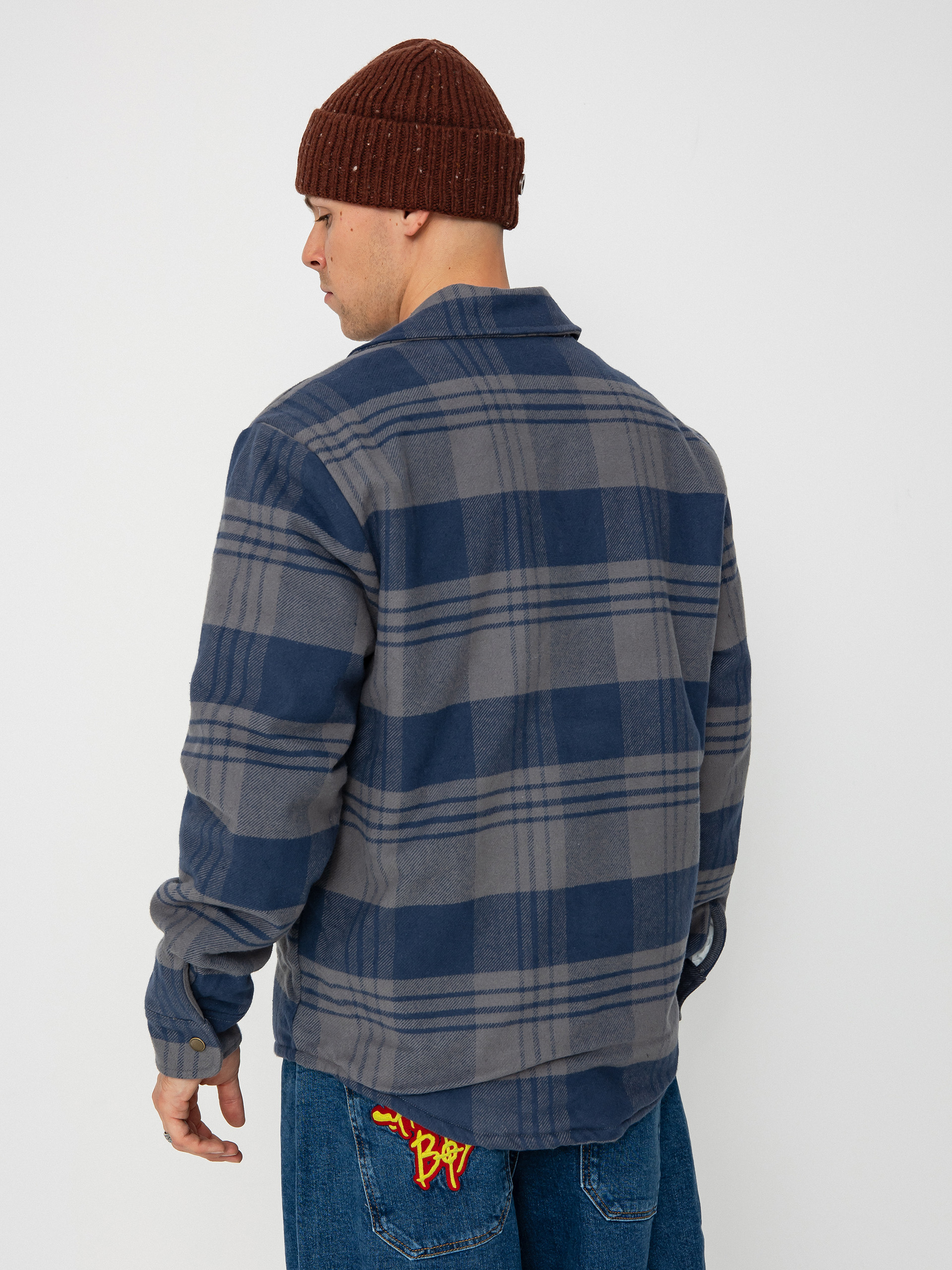 Dzseki Brixton Durham Lined (washed navy/beige plaid)