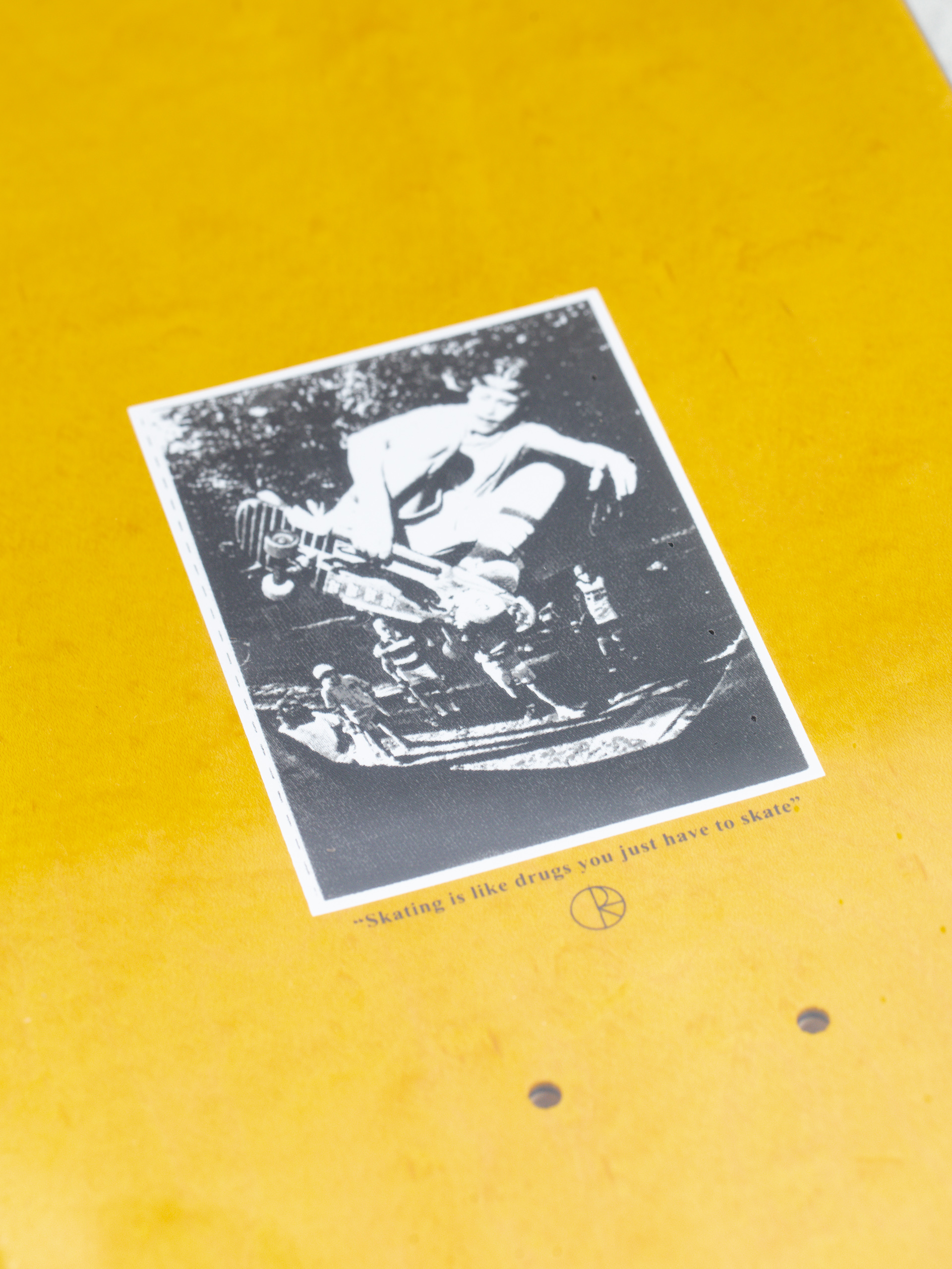 Polar Skate David Stenstrom Tape and Panther Veneer Gördeszka lap (yellow/black)