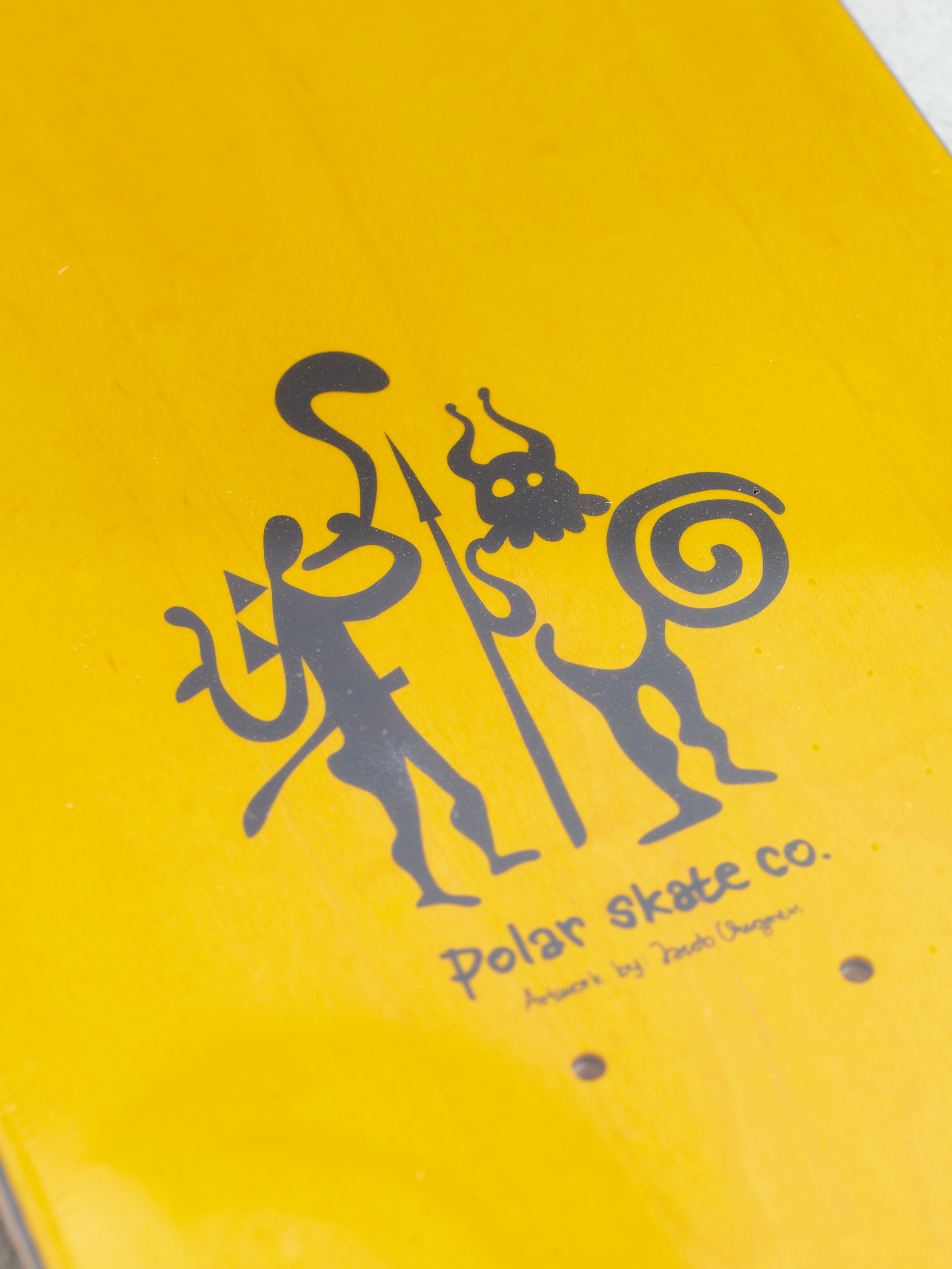Polar Skate Team Model Trumpets Gördeszka lap (yellow)
