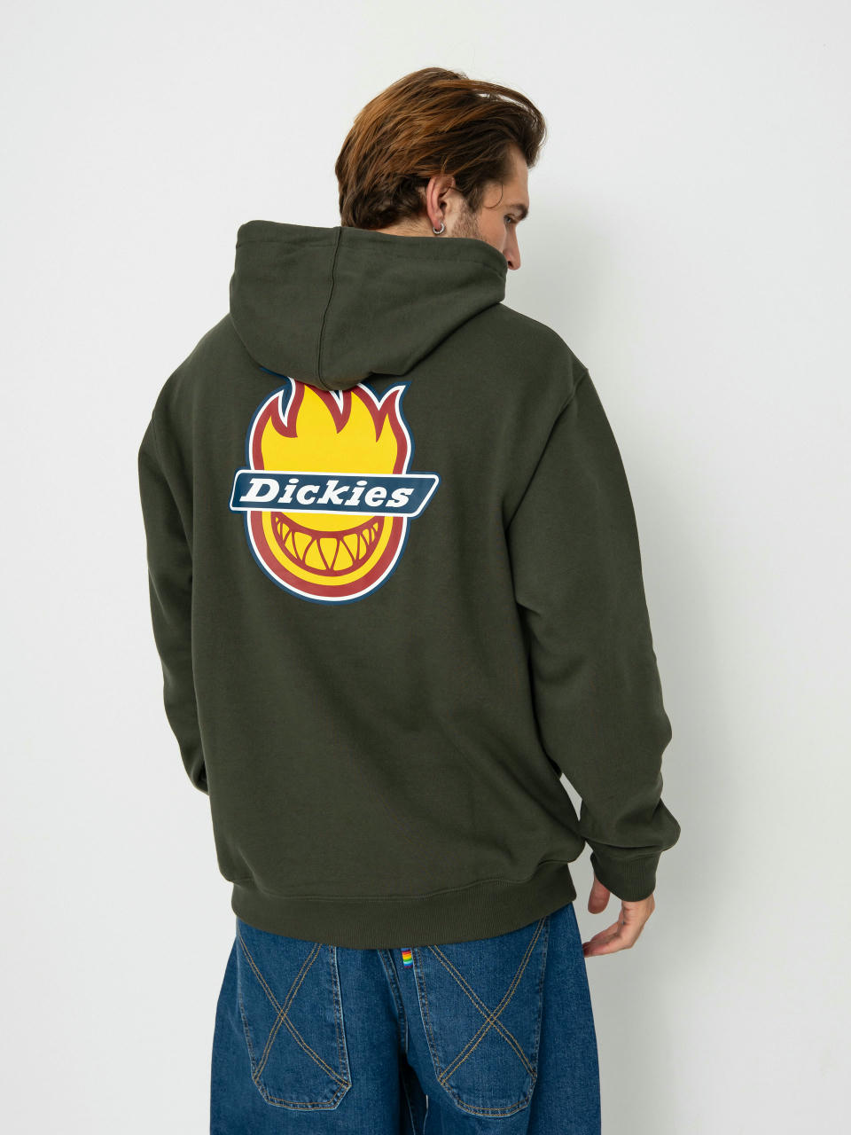 Kapucnis pulóver Dickies X Spitfire Hoodie HD (olive green)