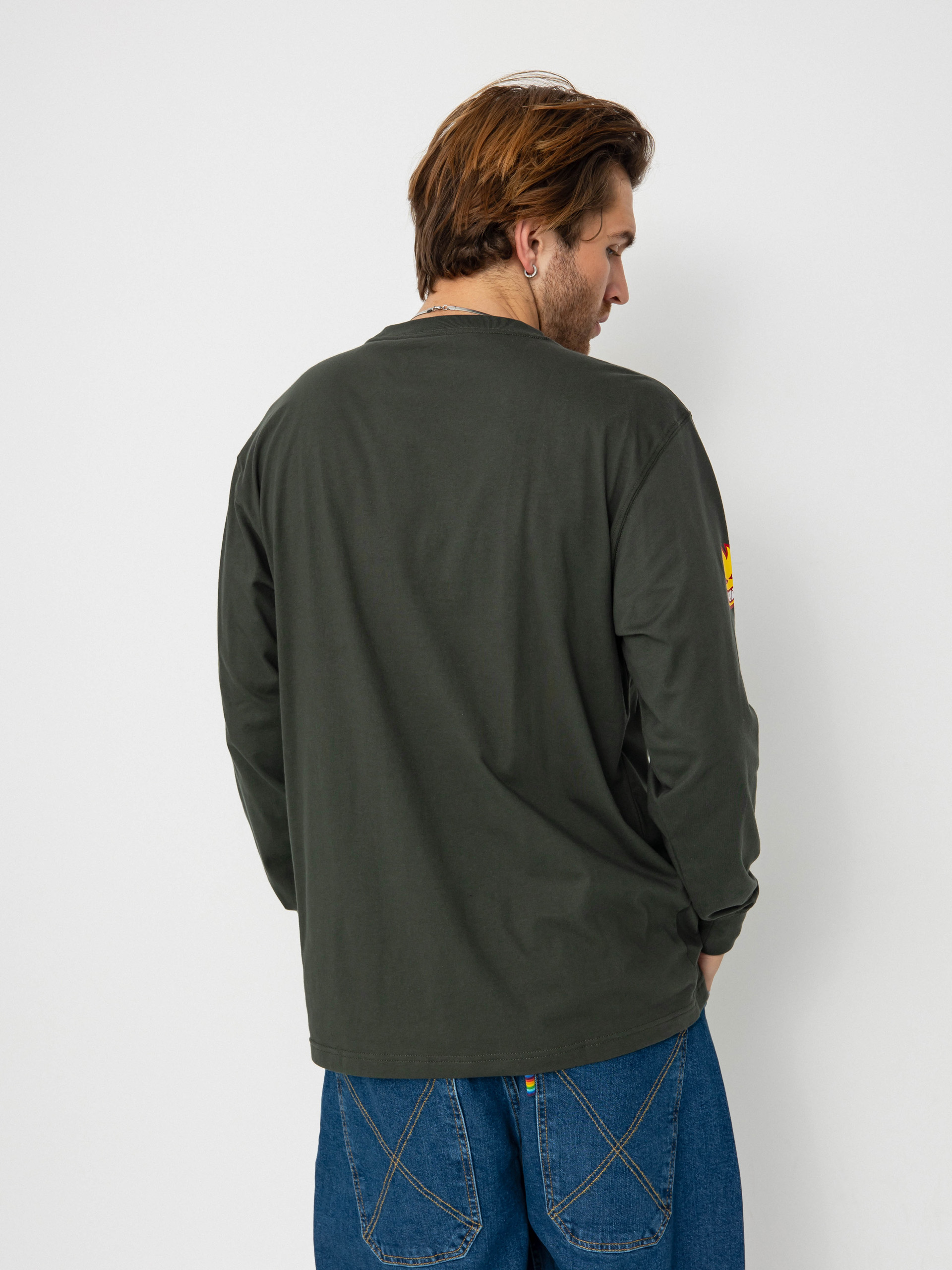 Hosszú ujjú felső Dickies X Spitfire Long Sleeve (olive green)