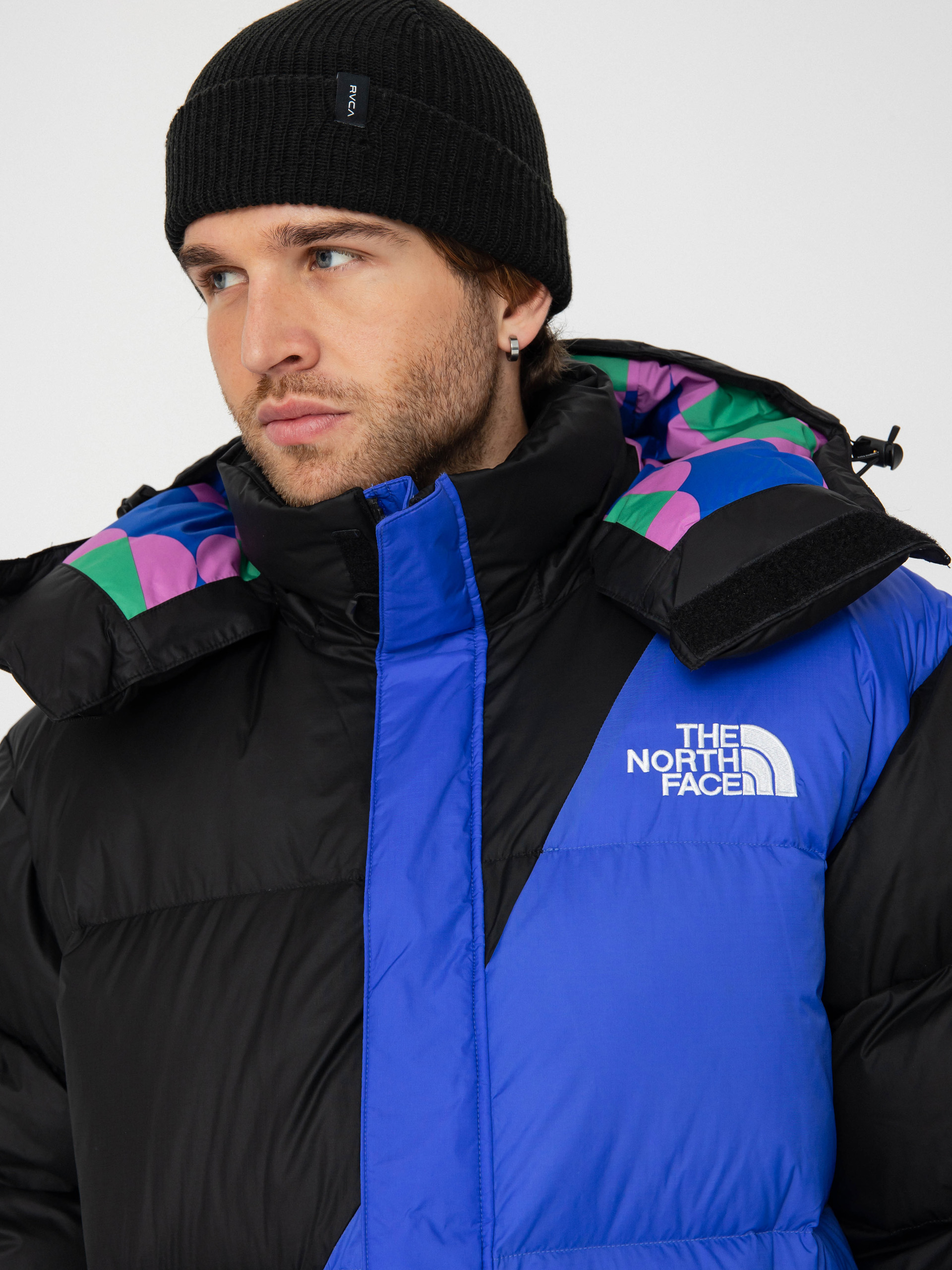 The North Face X Yinka Ilori Down Puffer Dzseki (tnf black/solar blue)