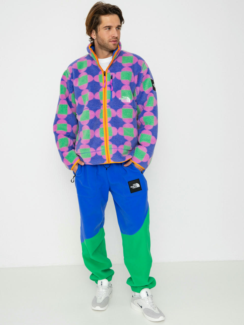 Dzseki The North Face X Yinka Ilori Reversible Fleece (solar blue lets blossom)