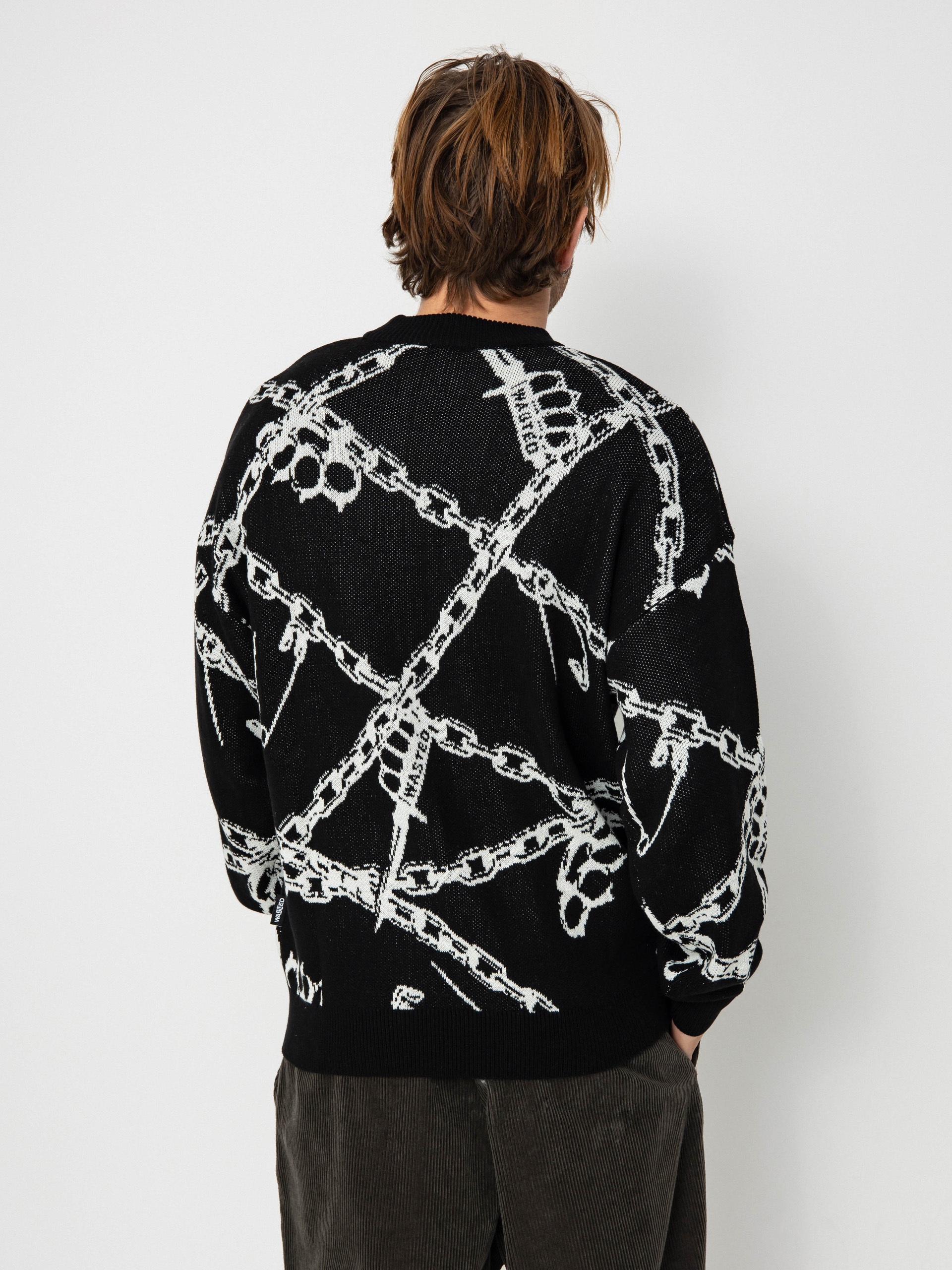 Wasted Paris Knuckles Pulóver (black/white)