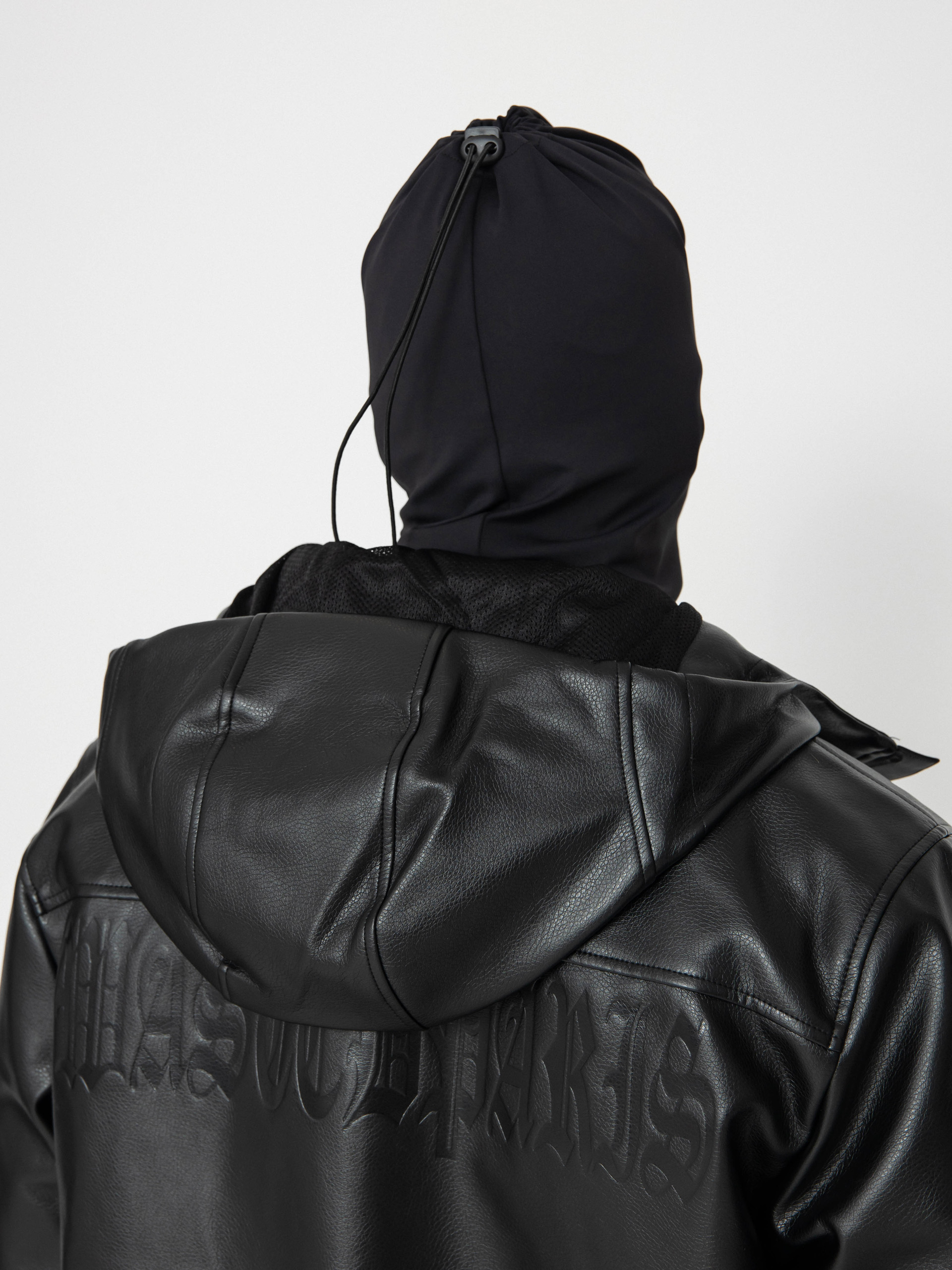 Wasted Paris Kingdom Faux Leather Windbreaker Dzseki (black)