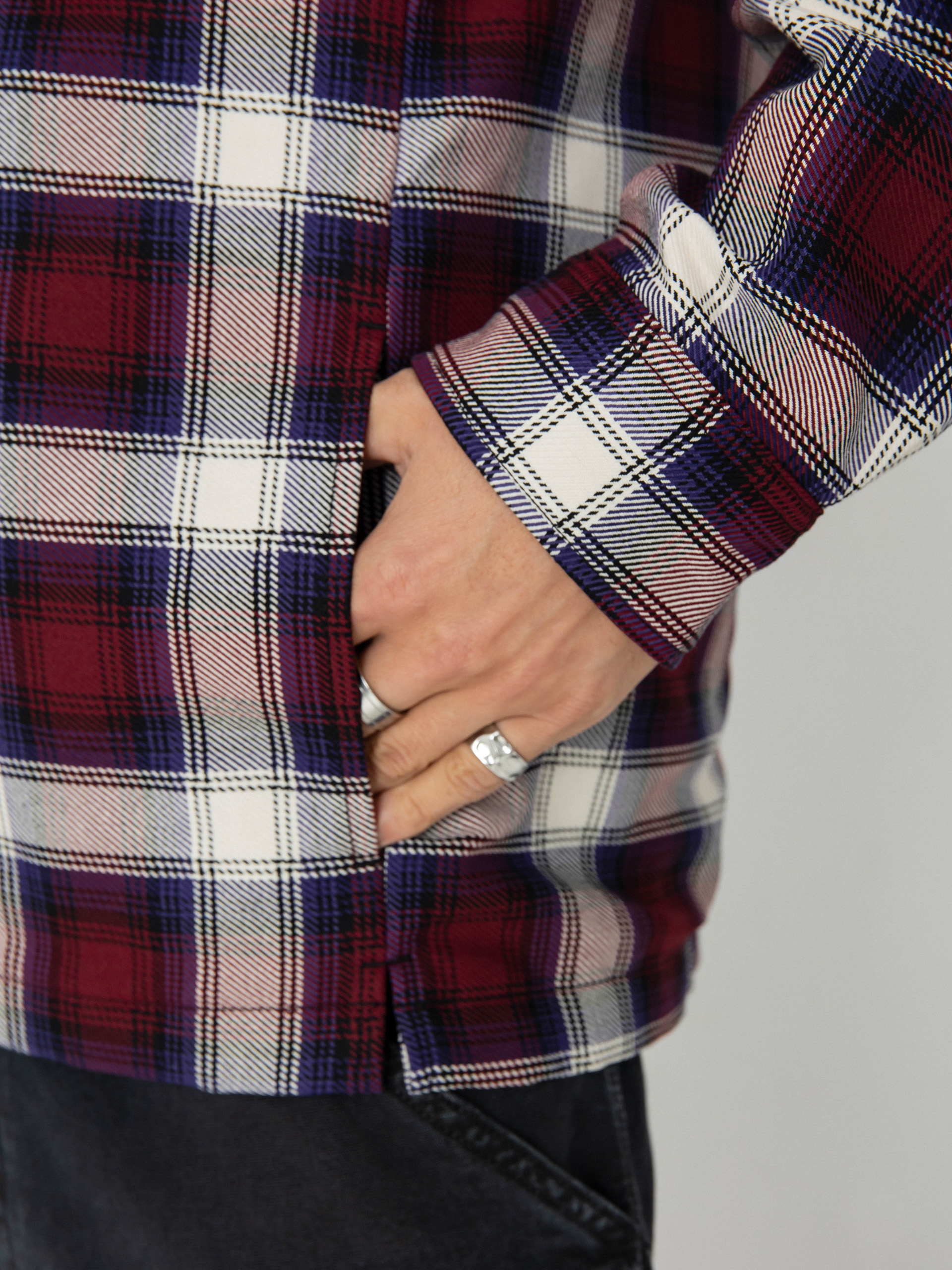 Dzseki Carhartt WIP Monahan (monahan check/malbec)