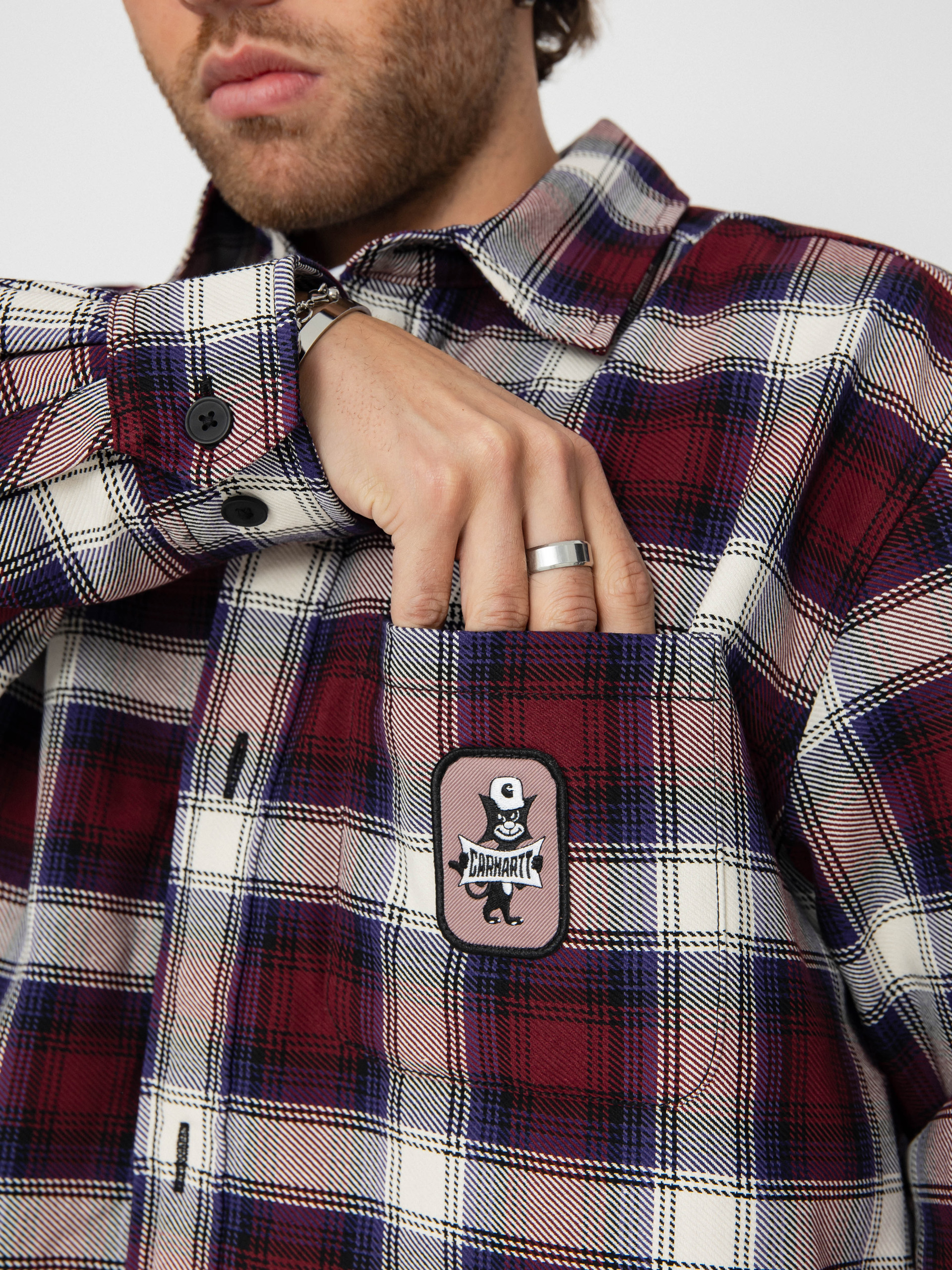 Dzseki Carhartt WIP Monahan (monahan check/malbec)