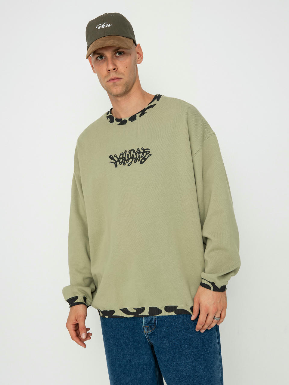 Volcom Fa Zephyr Crew Pulóver (green tea)