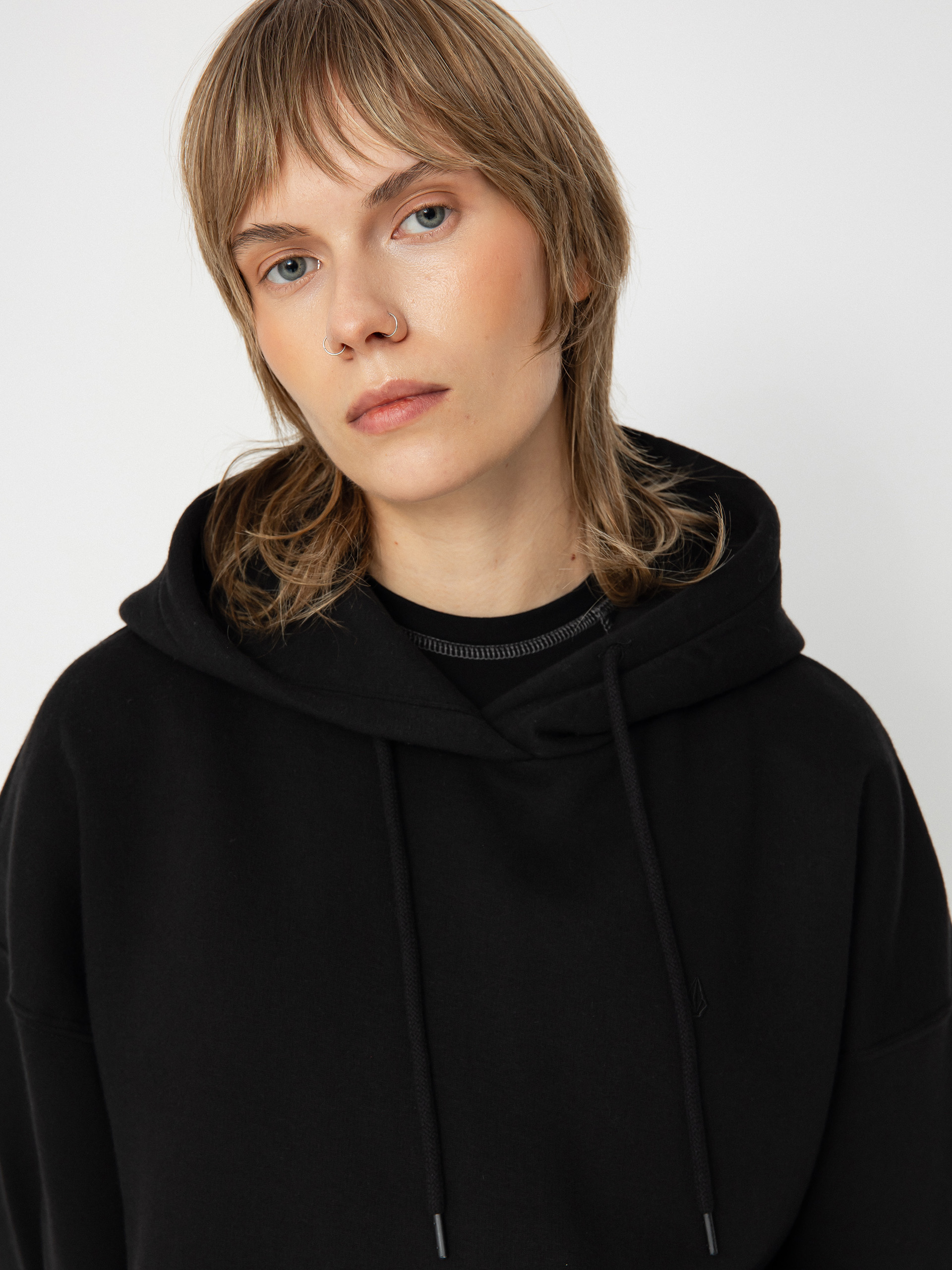 Volcom Stone Heart Up HD Wmn Kapucnis pulóver (black)