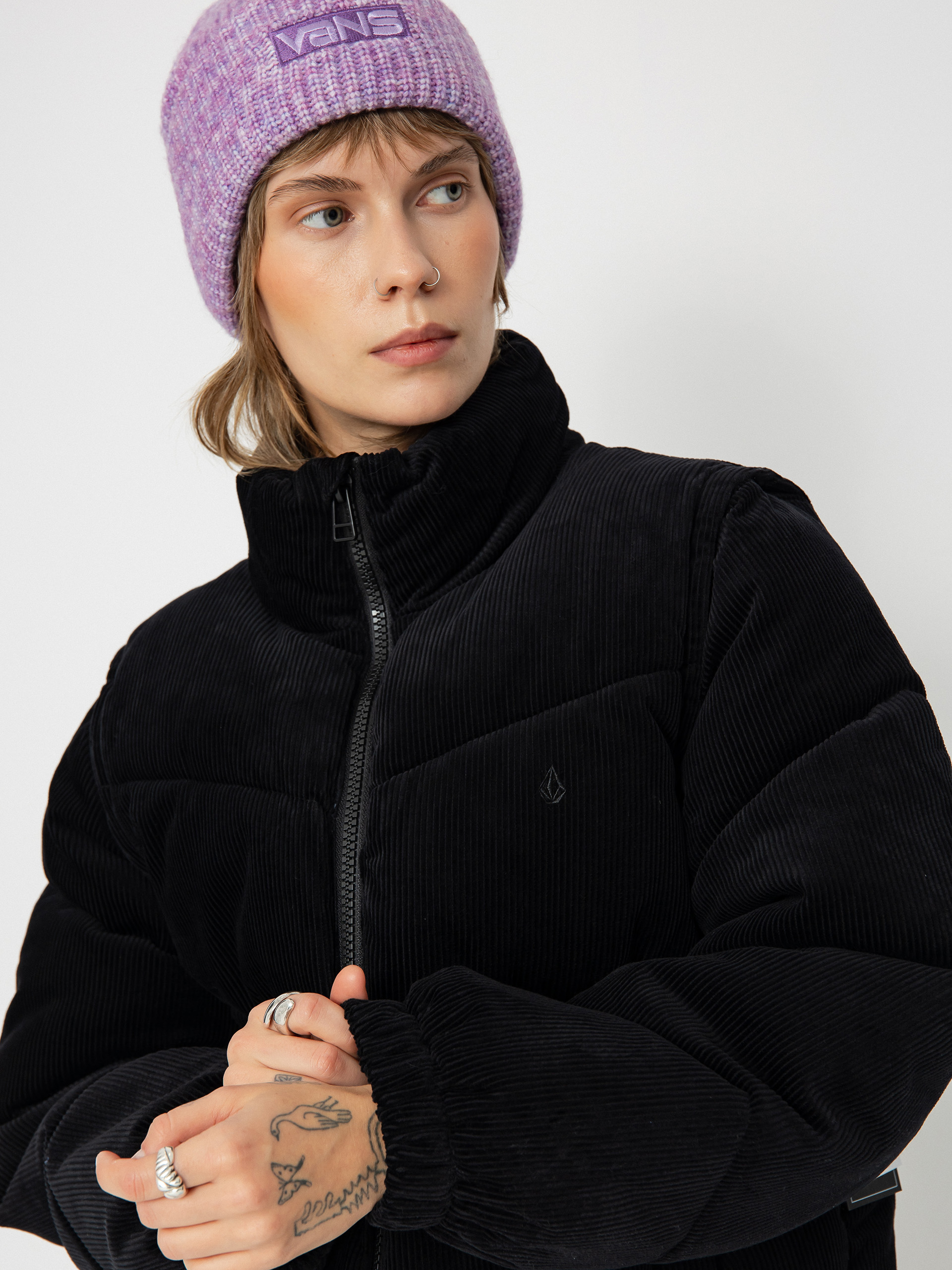 Volcom Cord'N Puff Wmn Dzseki (black)