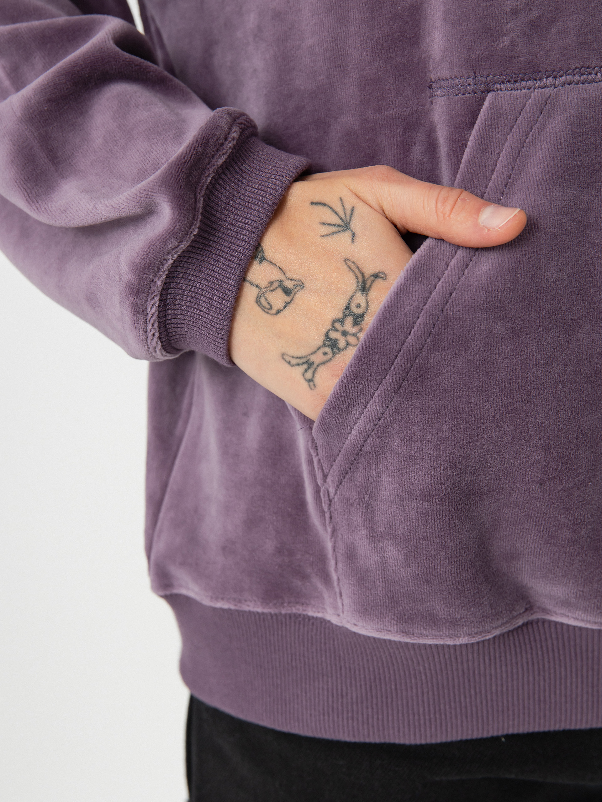 Volcom Stone Heart Up Velvet HD Wmn Kapucnis pulóver (vintage violet)