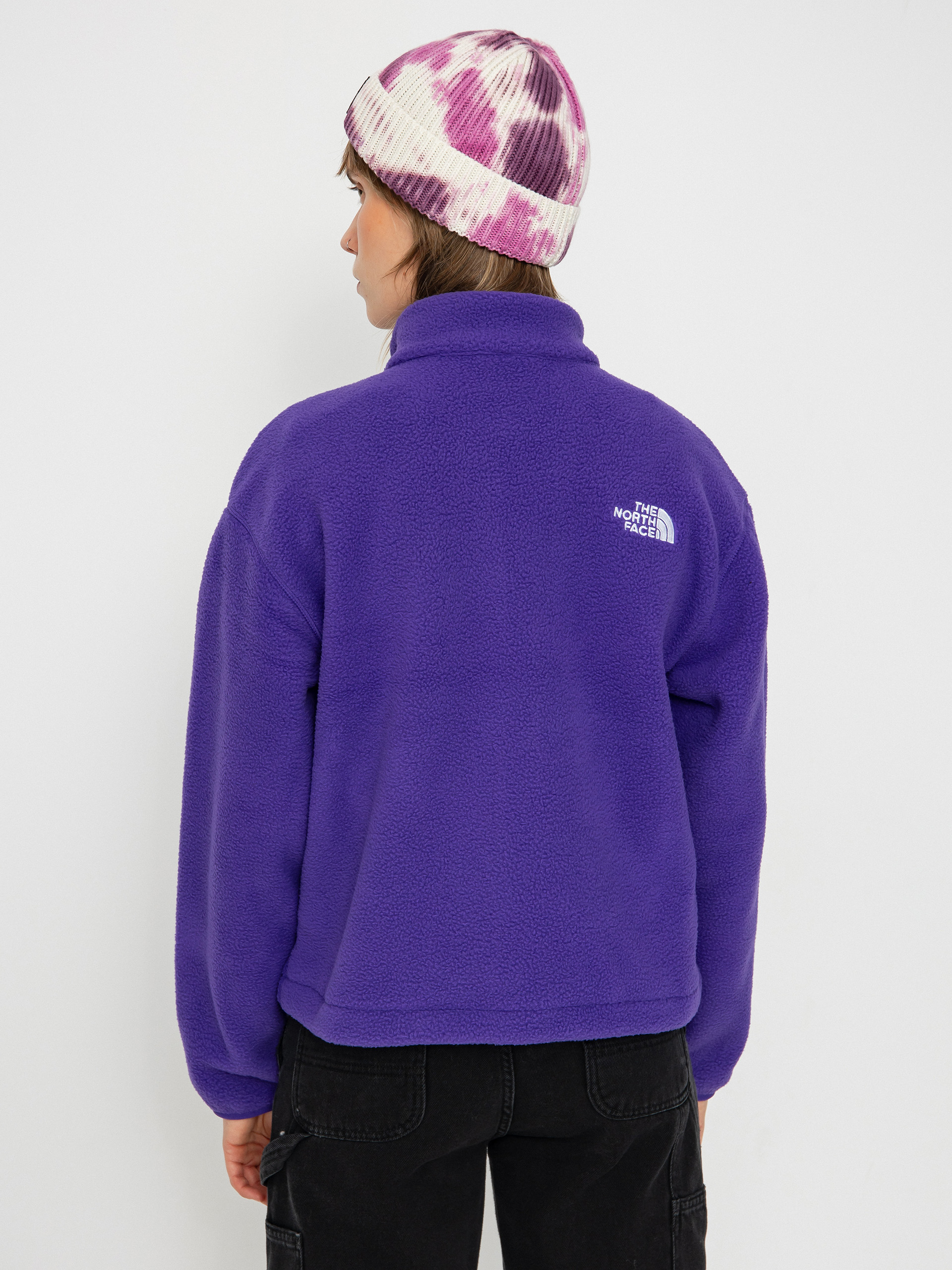 Női Polár pulóver The North Face Tnf Fleeski FZ (peak purple)