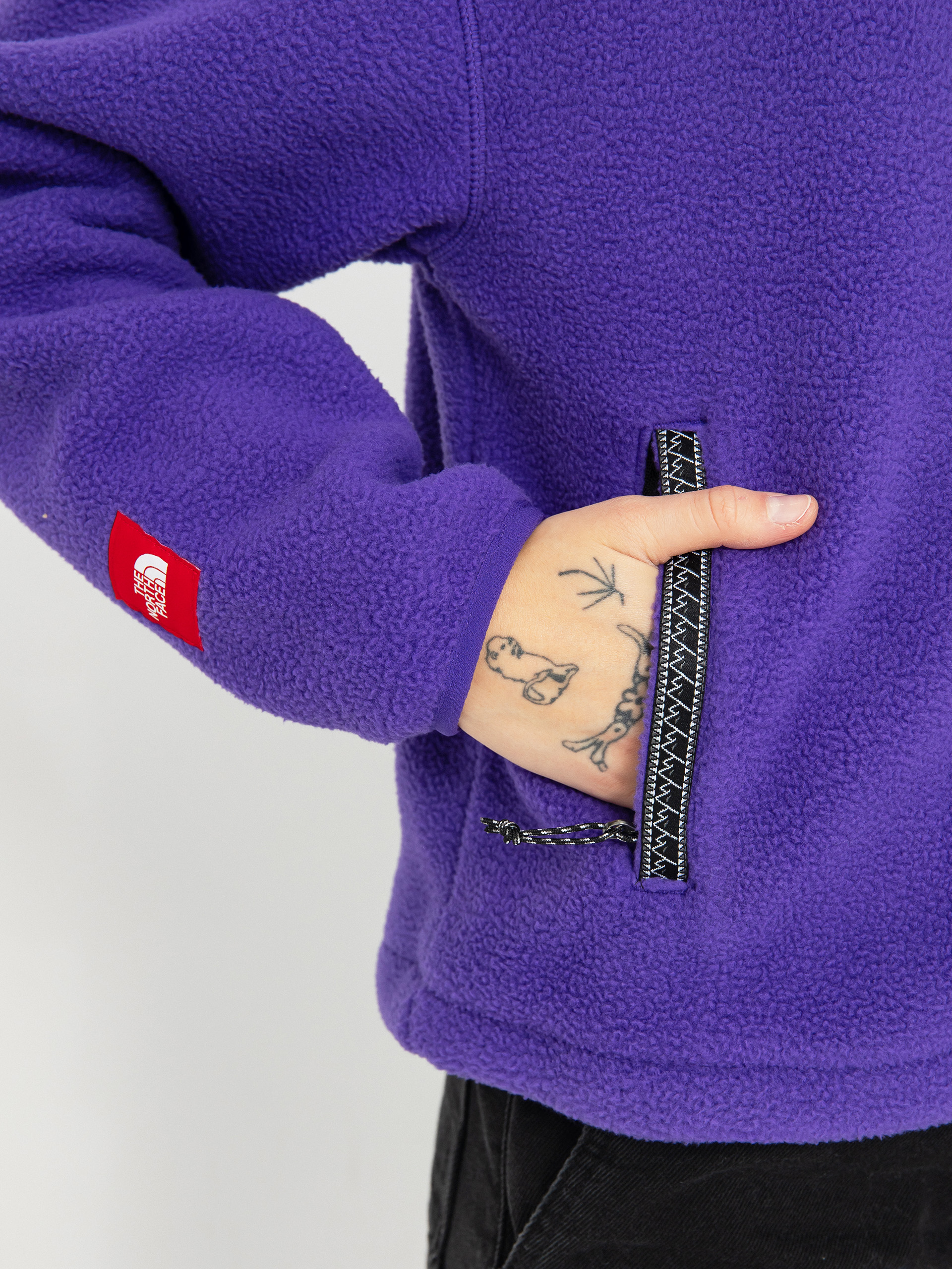 Női Polár pulóver The North Face Tnf Fleeski FZ (peak purple)