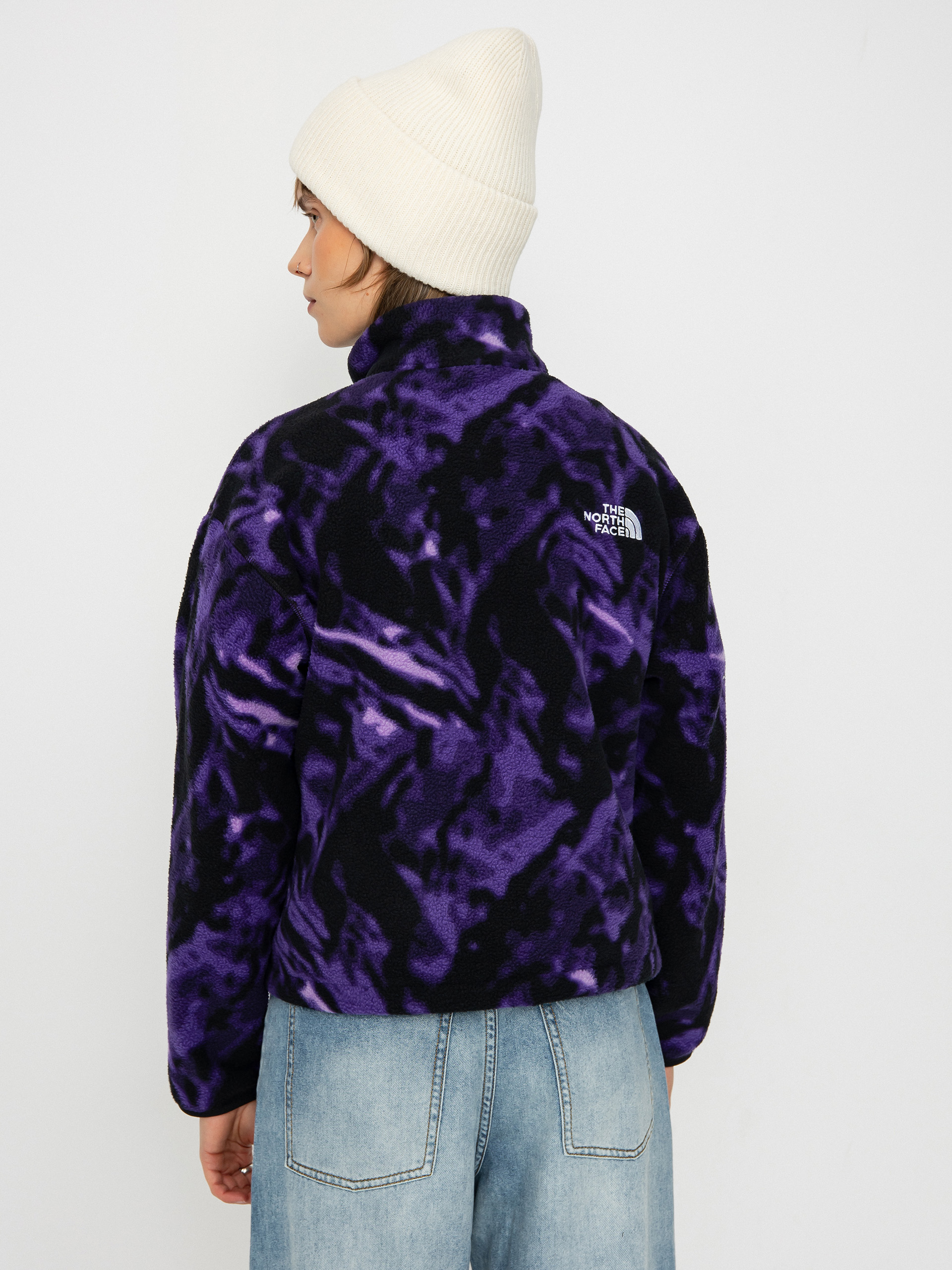 Női Polár pulóver The North Face Tnf Fleeski 1/4 Zip (peak purple 3d summit m)