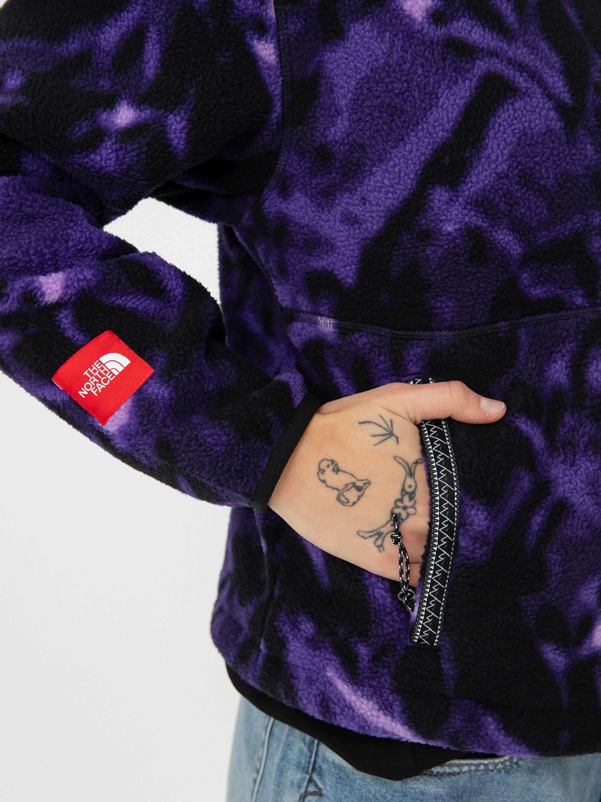 Női Polár pulóver The North Face Tnf Fleeski 1/4 Zip (peak purple 3d summit m)