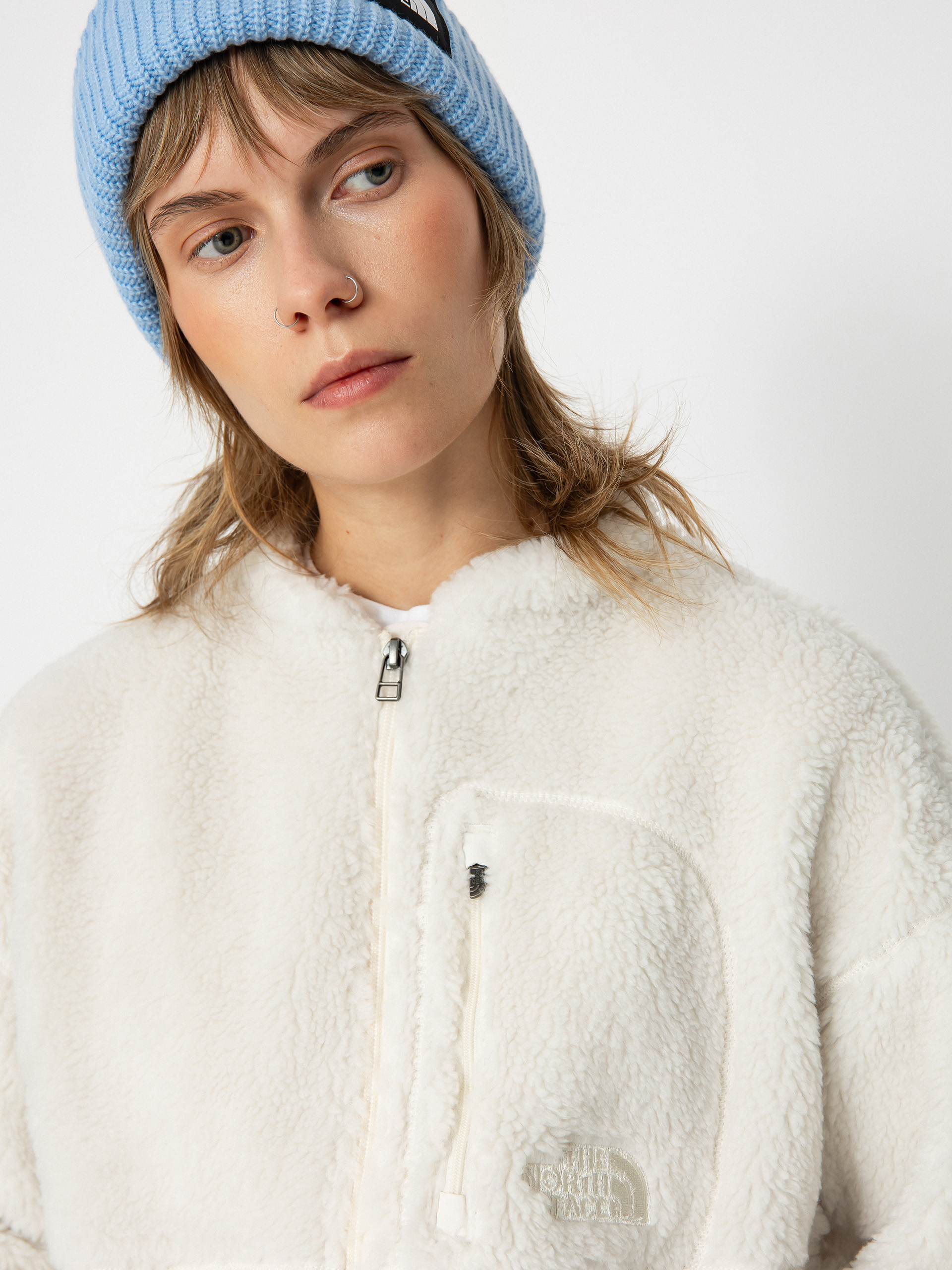 Női Dzseki The North Face Extreme Pile 2 FZ (white dune)