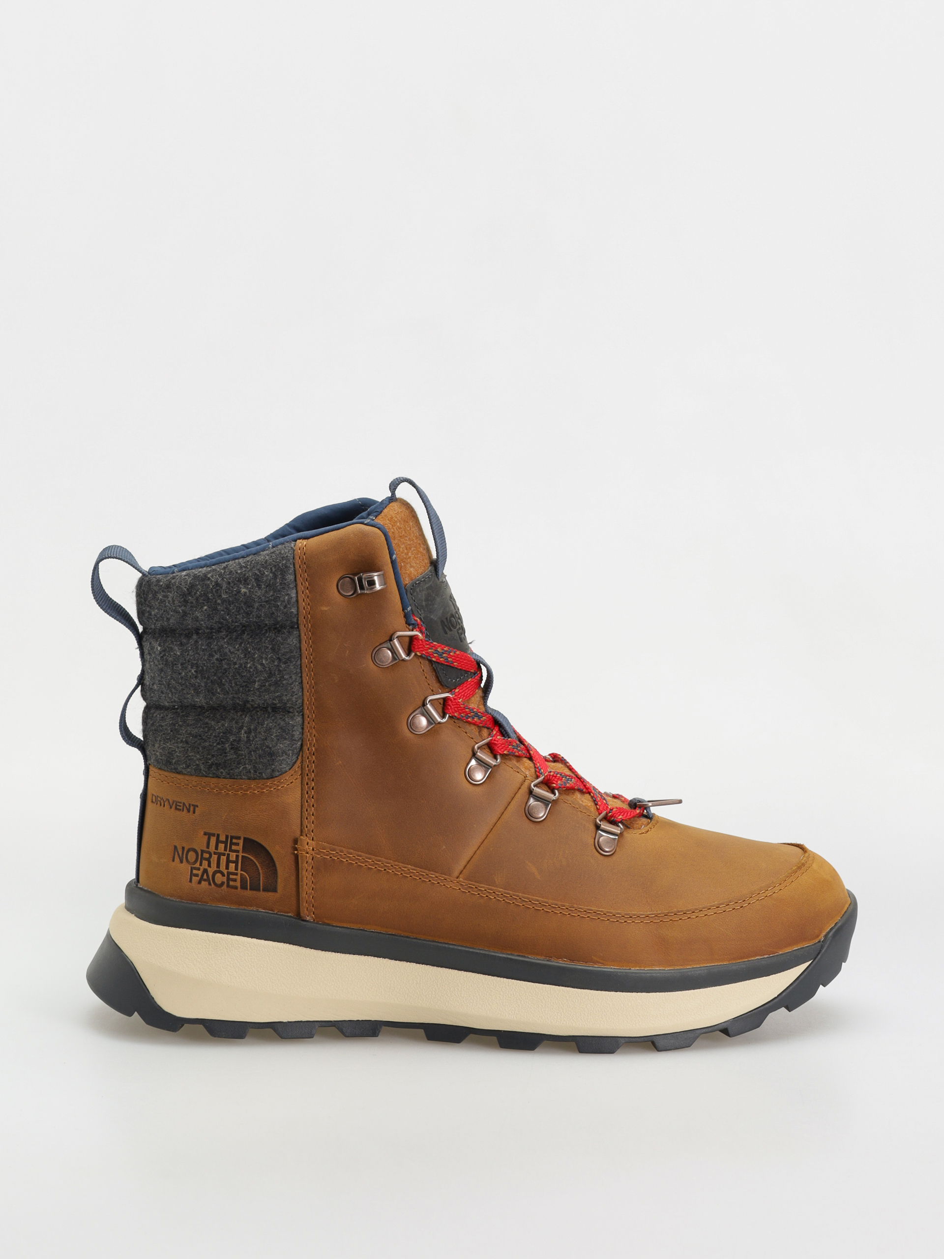 The North Face Bergen Leather Wp Cipők (timber tan/tnf red)